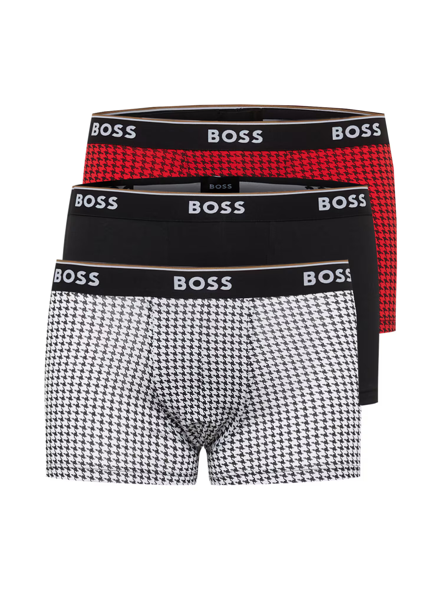 BOSS Black Boxerky 'Power' červená / čierna / biela - Pepit.sk