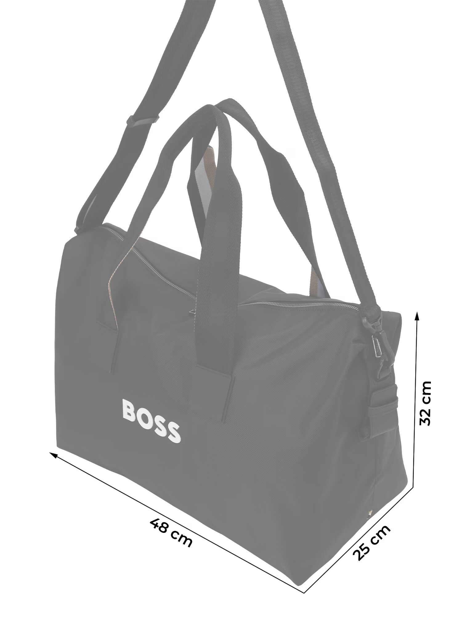 BOSS Black Víkendová taška 'Catch 3.0 Holdall' čierna / biela - Pepit.sk