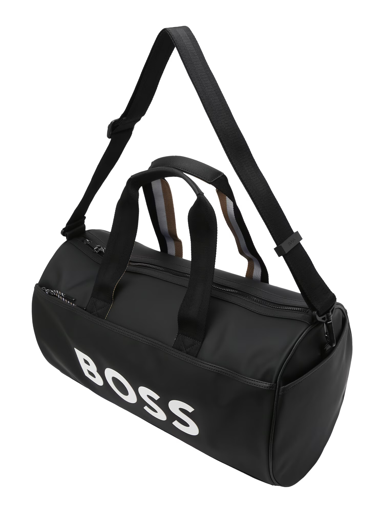 BOSS Black Víkendová taška 'Holdall' čierna / biela - Pepit.sk