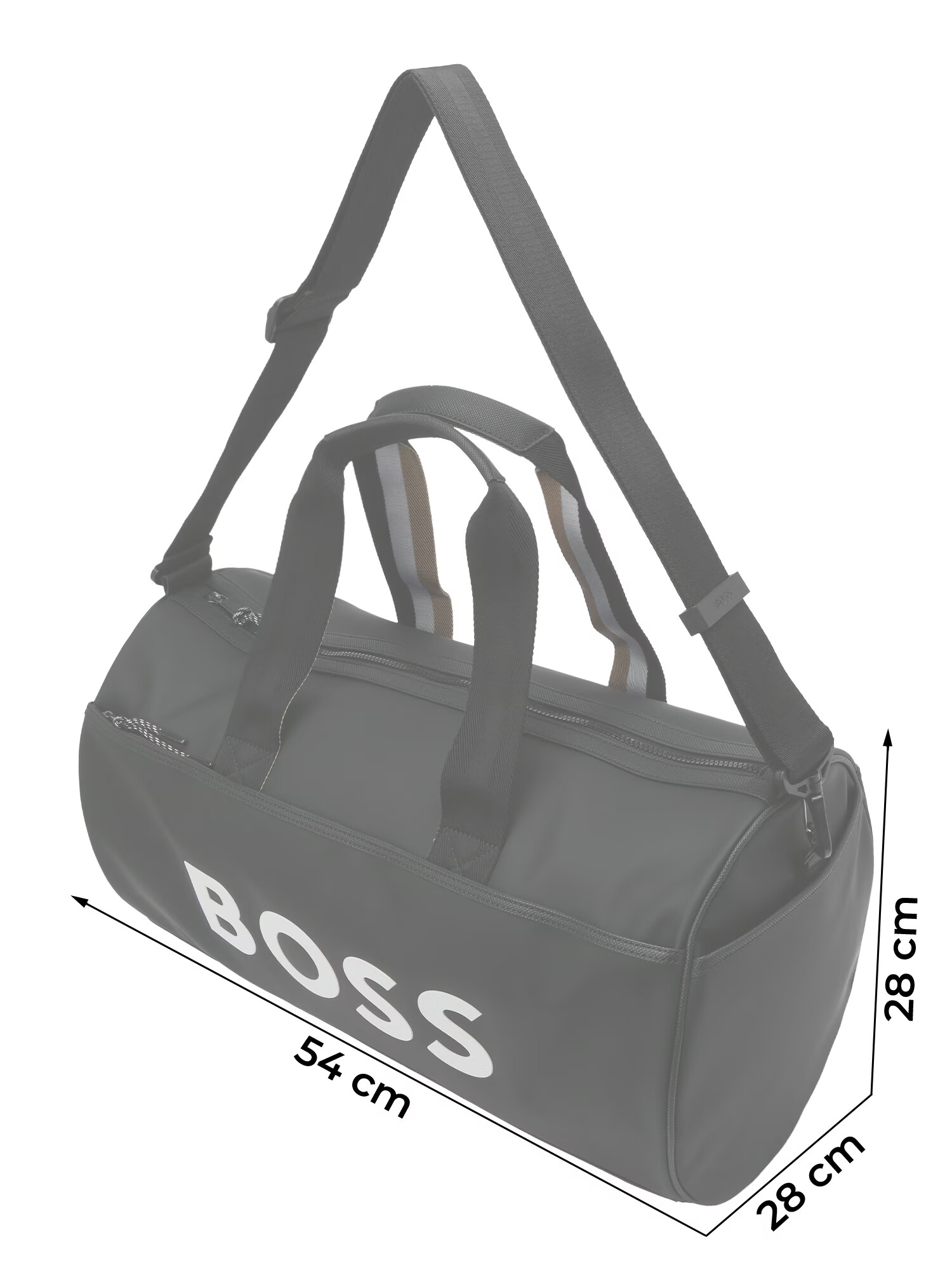 BOSS Black Víkendová taška 'Holdall' čierna / biela - Pepit.sk