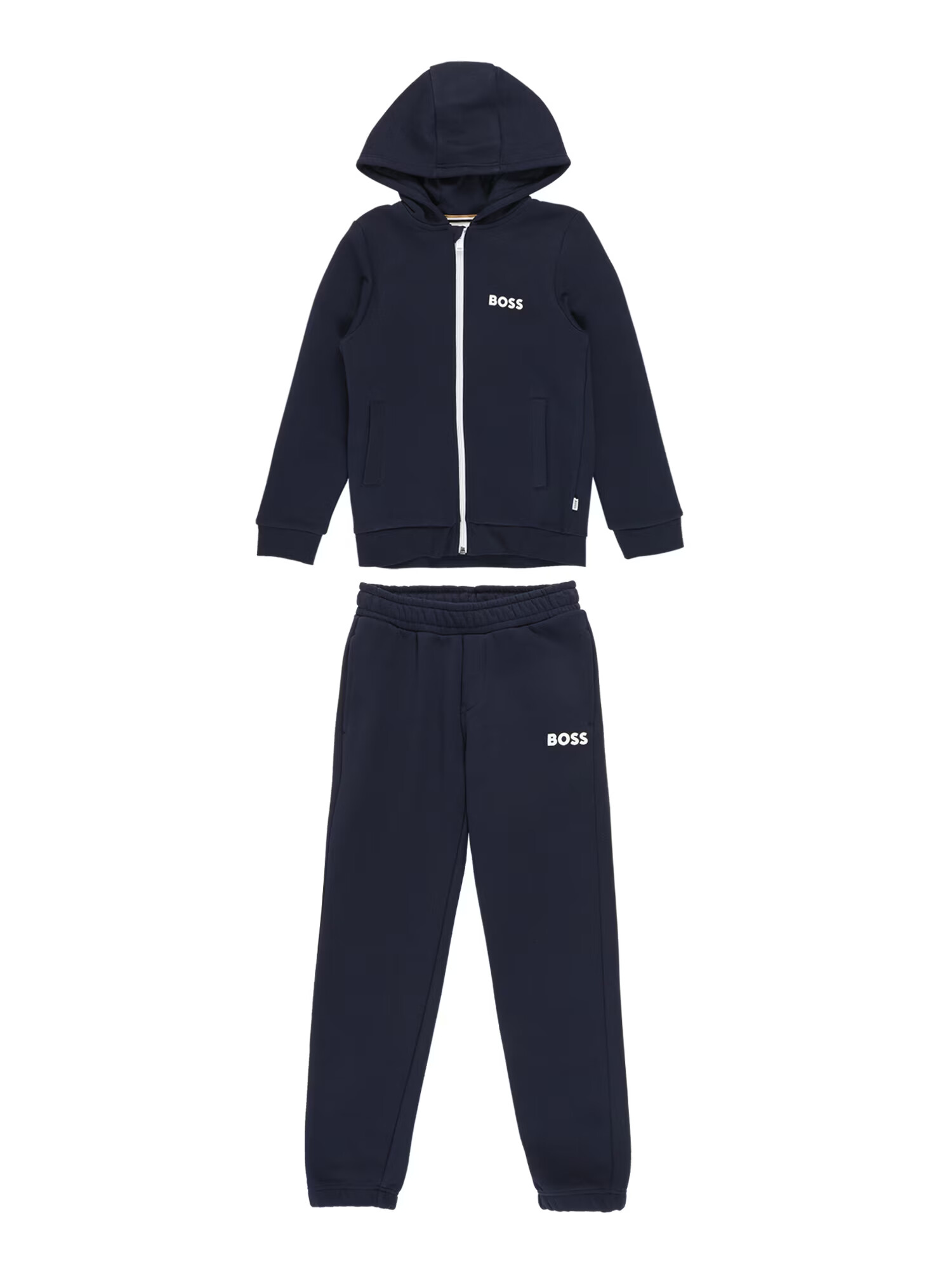 BOSS Kidswear Joggingová súprava 'KOMBINATION' námornícka modrá / biela - Pepit.sk