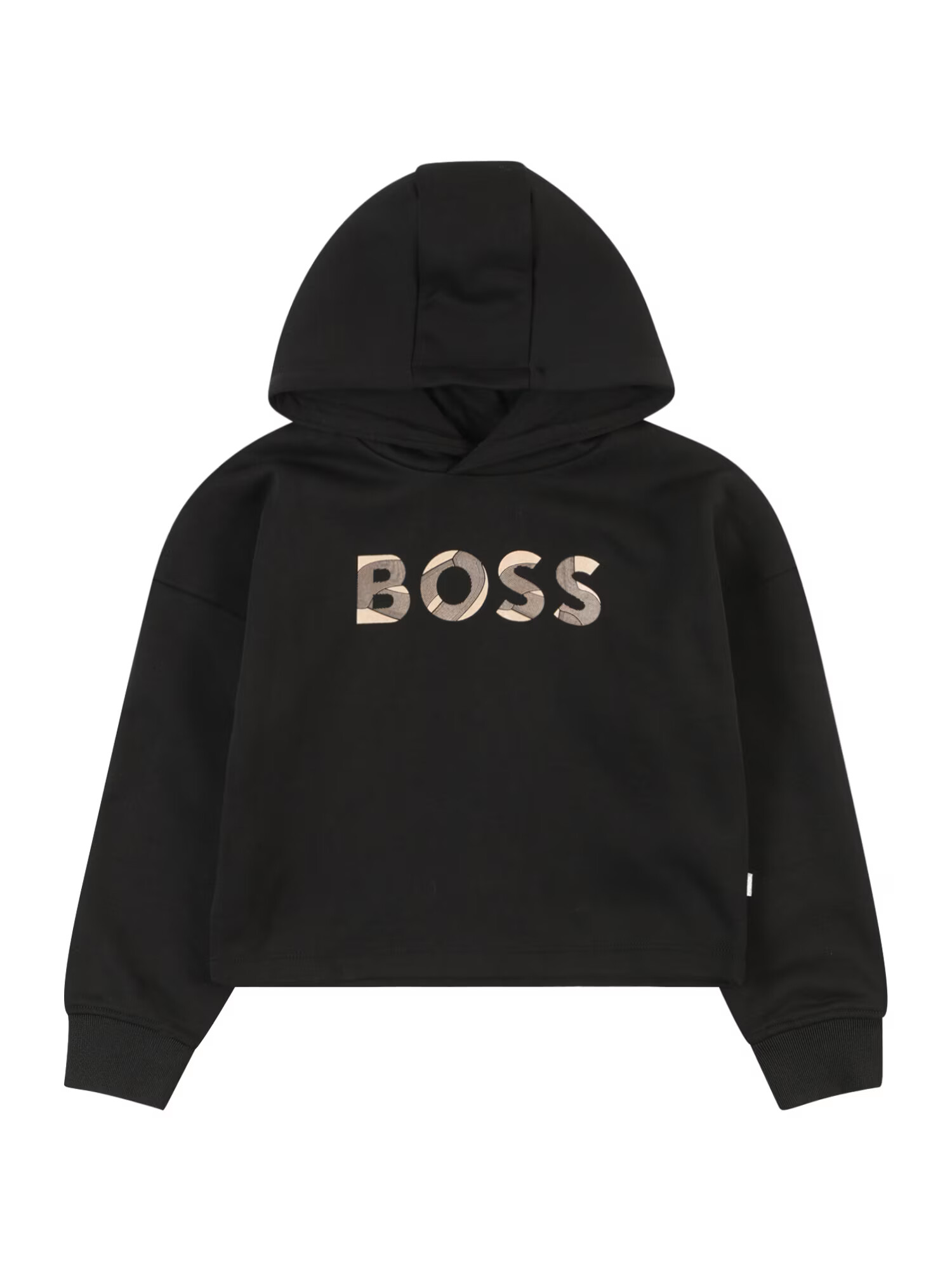 BOSS Kidswear Mikina béžová / čierna - Pepit.sk