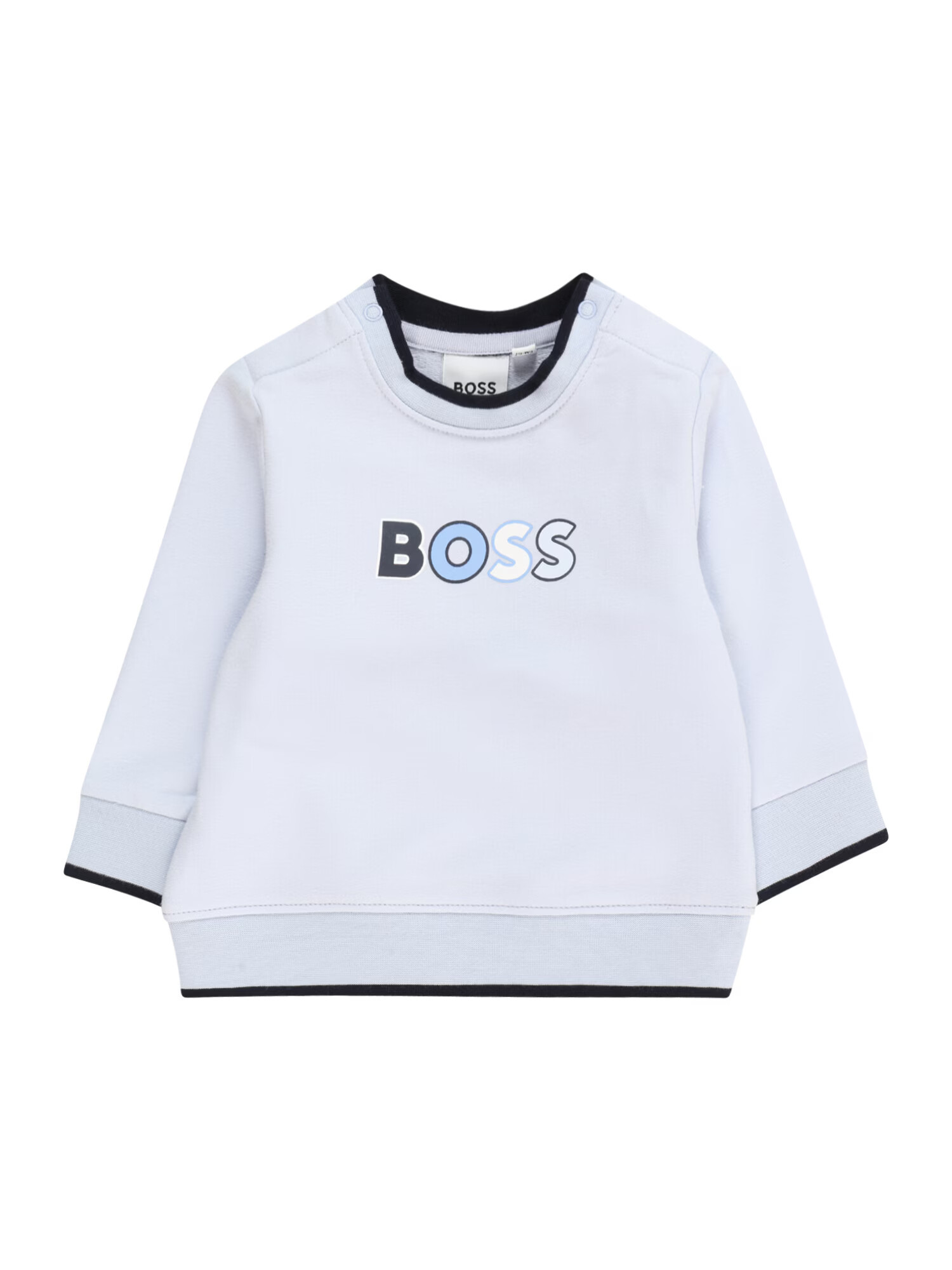 BOSS Kidswear Mikina námornícka modrá / nebesky modrá / čierna / biela - Pepit.sk