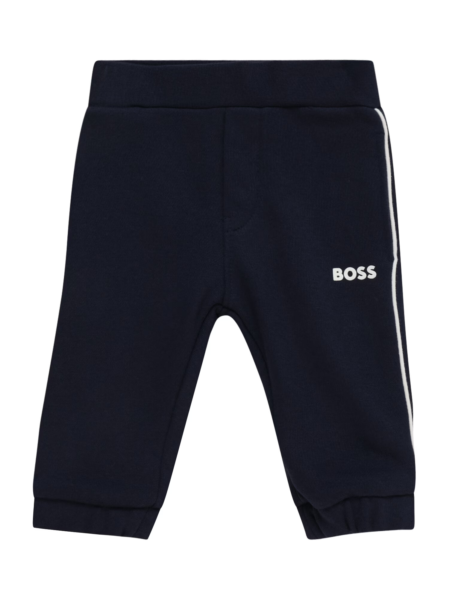 BOSS Kidswear Nohavice námornícka modrá / biela - Pepit.sk