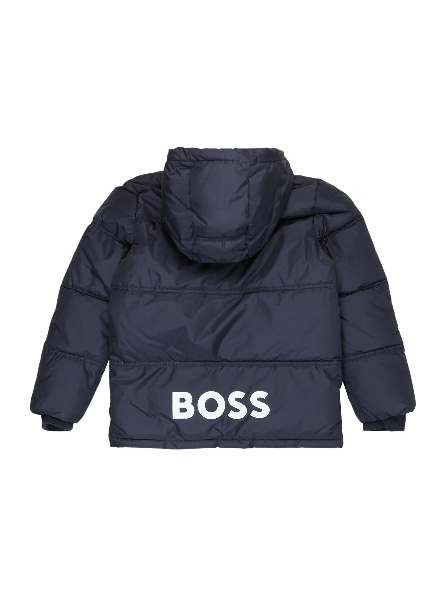 BOSS Kidswear Prechodná bunda námornícka modrá / biela - Pepit.sk