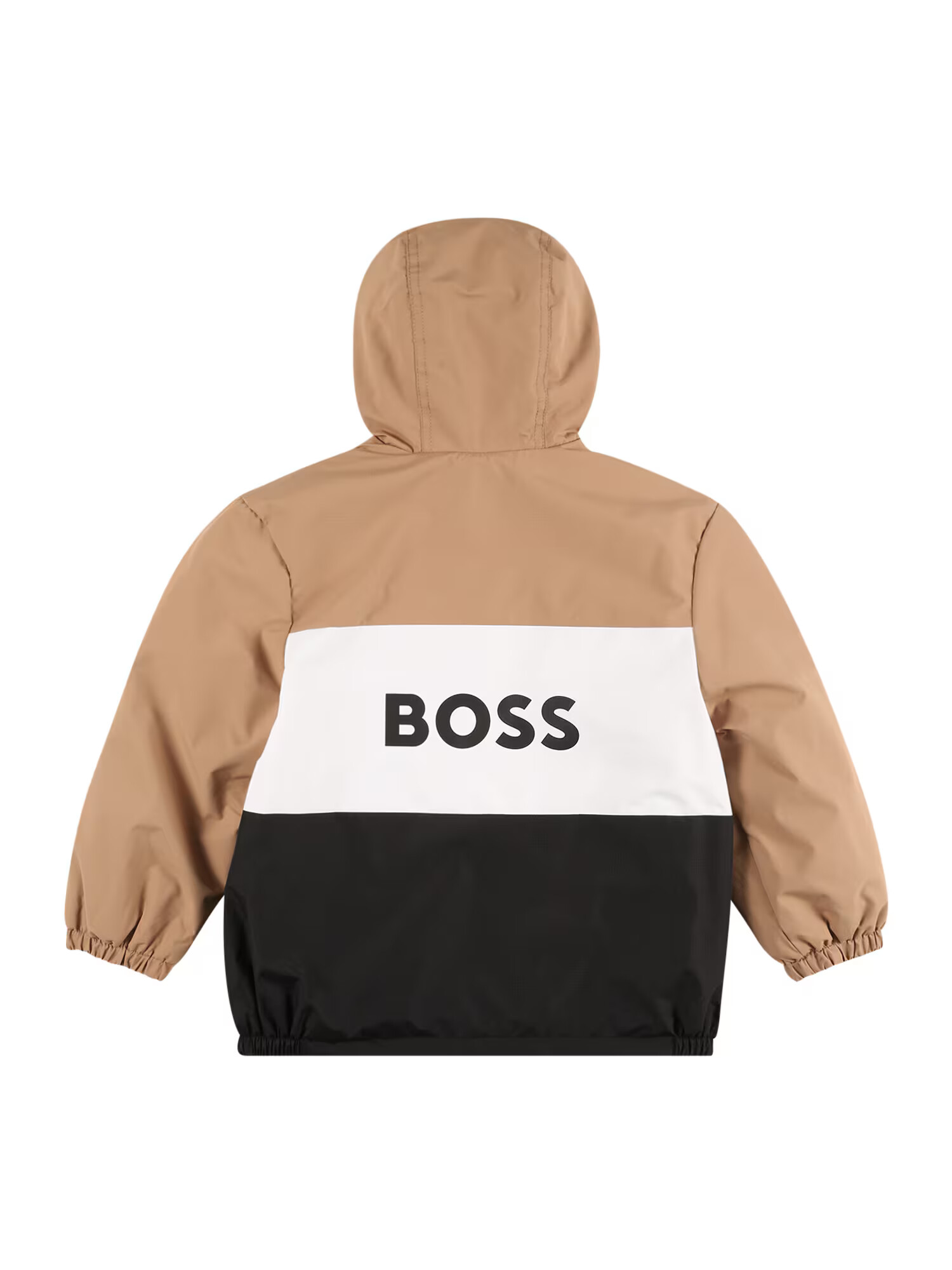 BOSS Kidswear Prechodná bunda svetlohnedá / čierna / biela - Pepit.sk