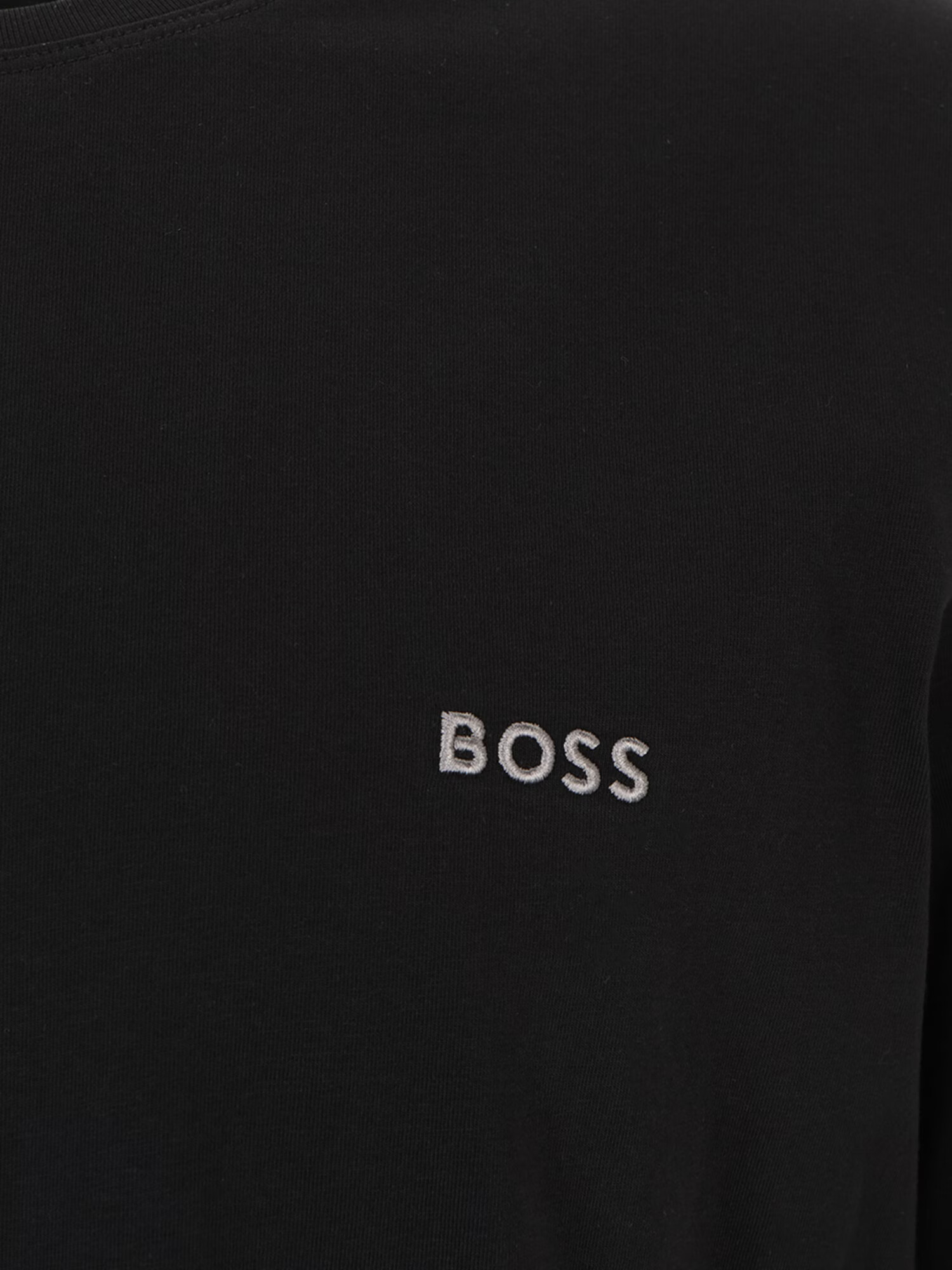 BOSS Orange Tričko 'Mix&Match LS-Shirt R' čierna / biela - Pepit.sk