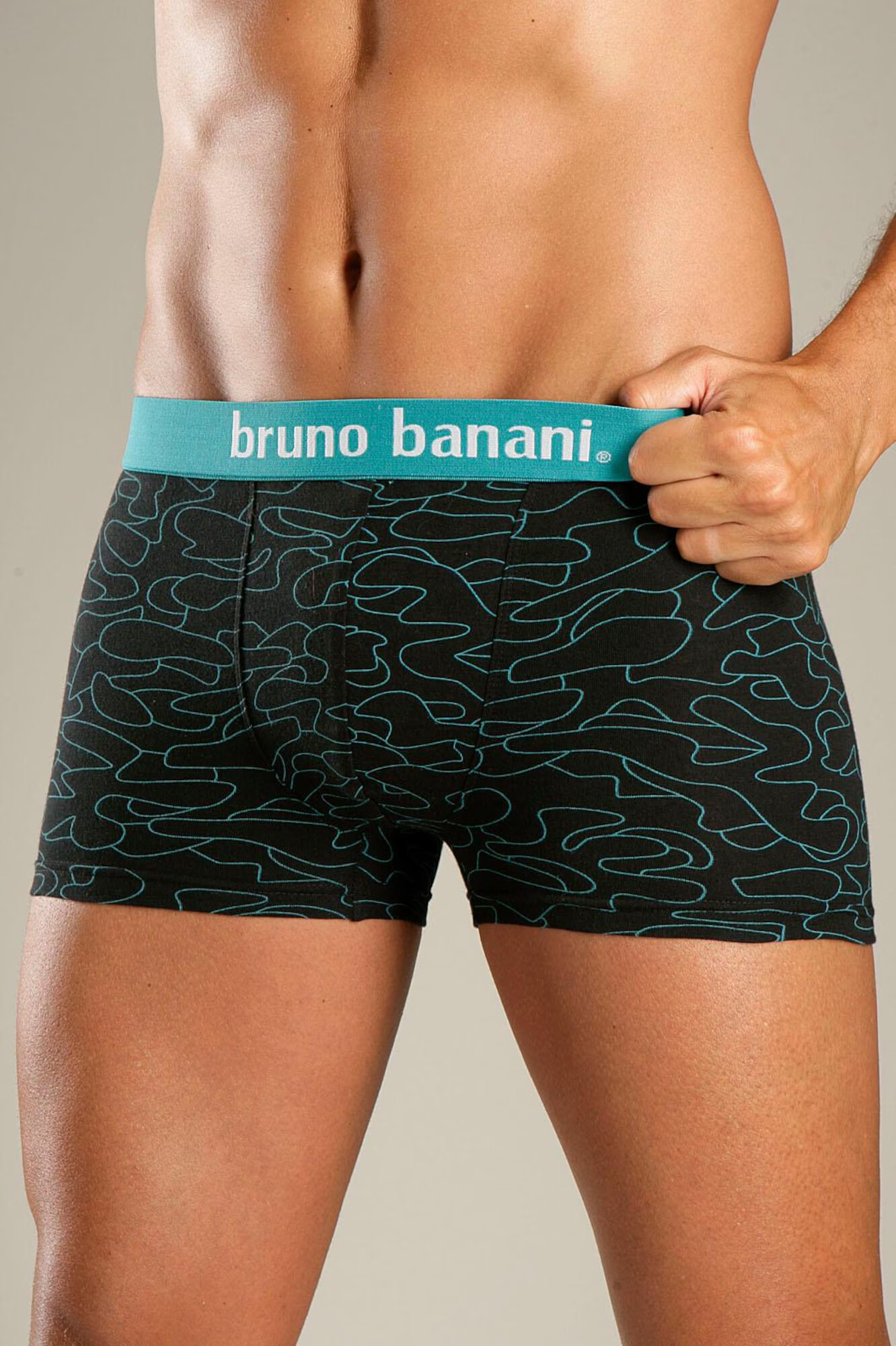 BRUNO BANANI Boxerky tmavomodrá / koralová / čierna - Pepit.sk