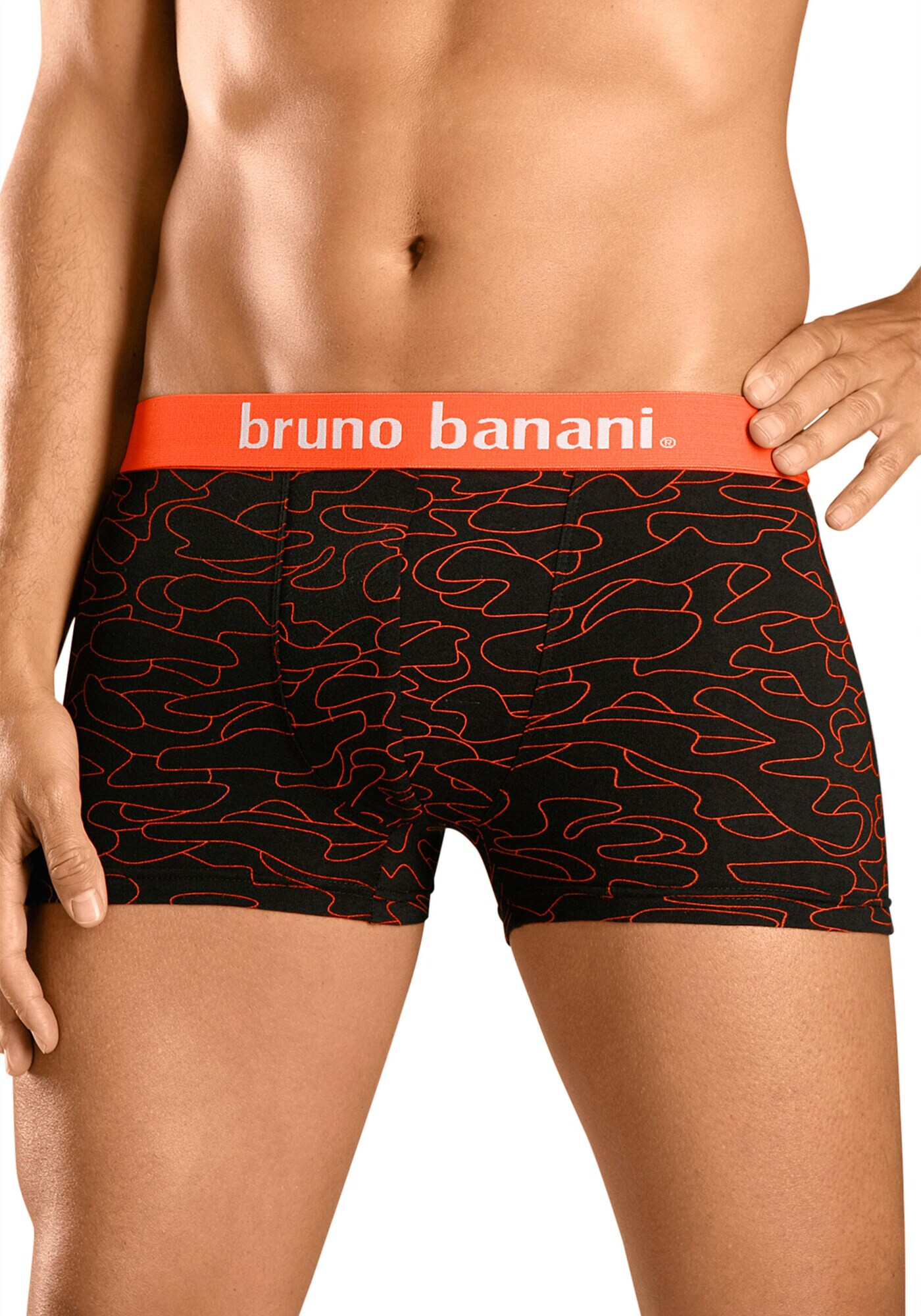 BRUNO BANANI Boxerky tmavomodrá / koralová / čierna - Pepit.sk