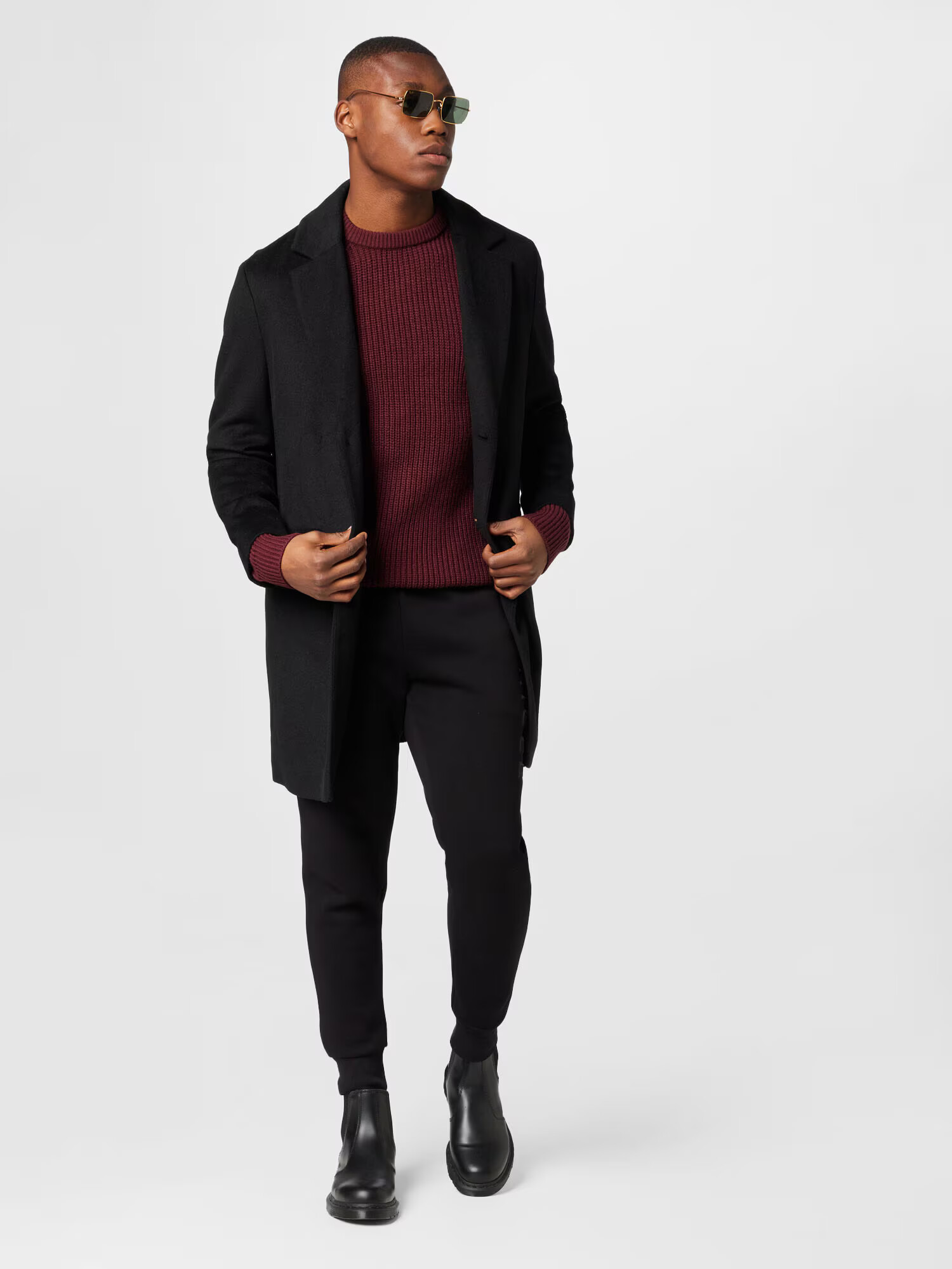 BURTON MENSWEAR LONDON Sveter burgundská - Pepit.sk