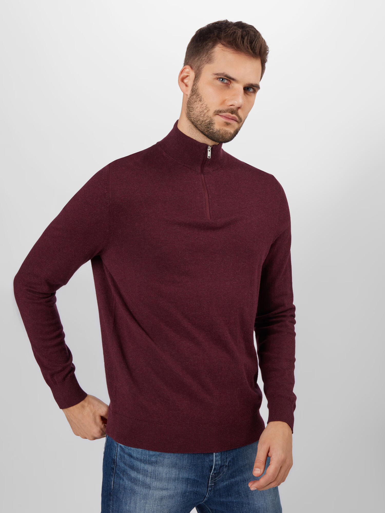 BURTON MENSWEAR LONDON Sveter burgundská - Pepit.sk