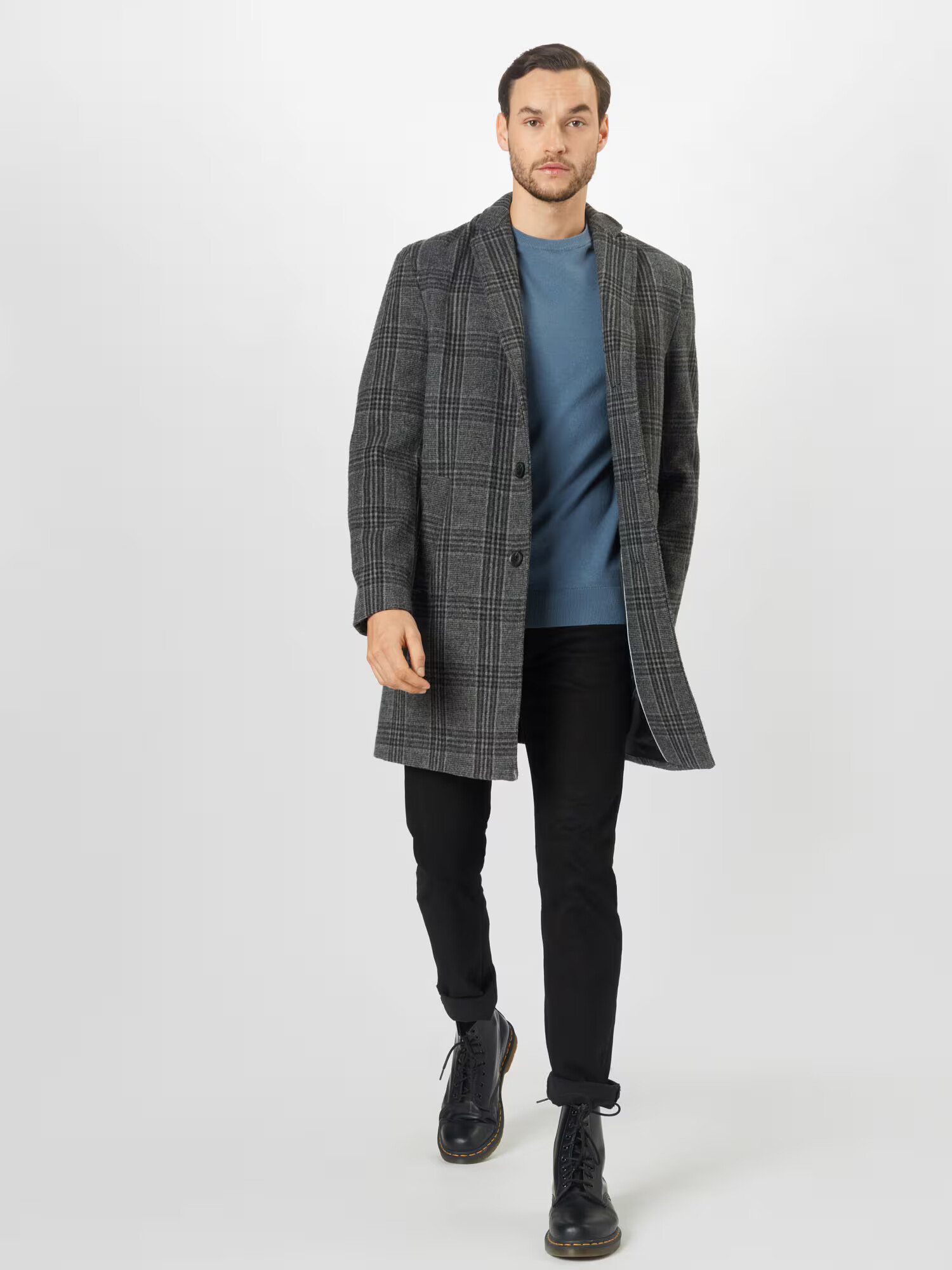 BURTON MENSWEAR LONDON Sveter modrosivá - Pepit.sk