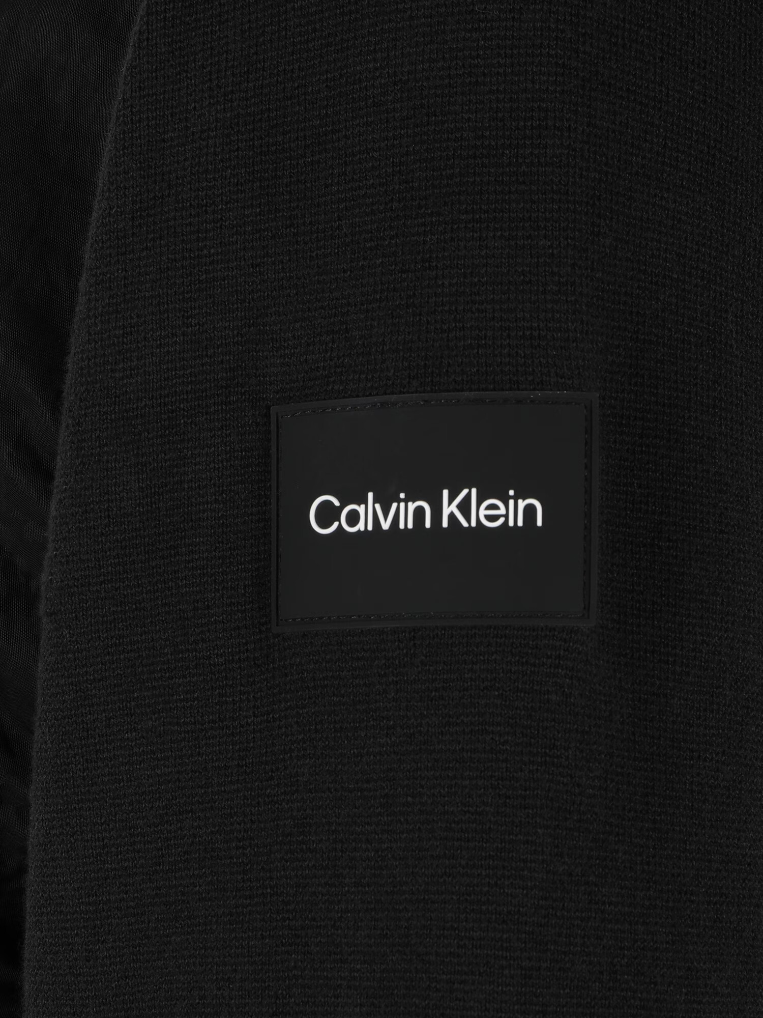 Calvin Klein Big & Tall Kardigán čierna / biela - Pepit.sk