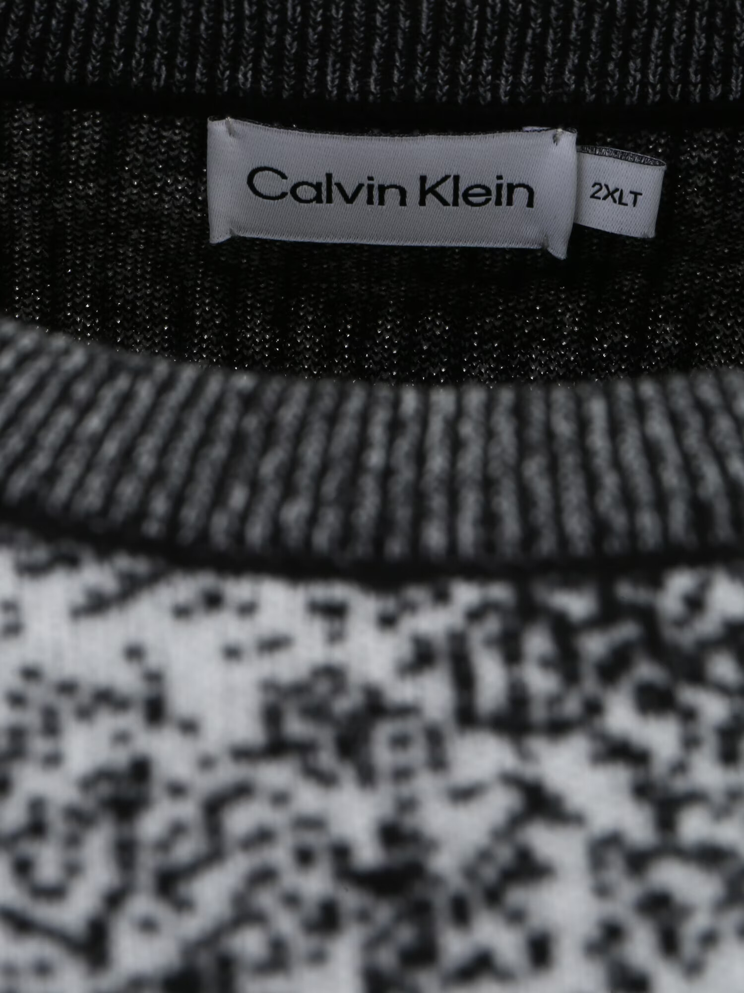 Calvin Klein Big & Tall Sveter sivá / čierna - Pepit.sk