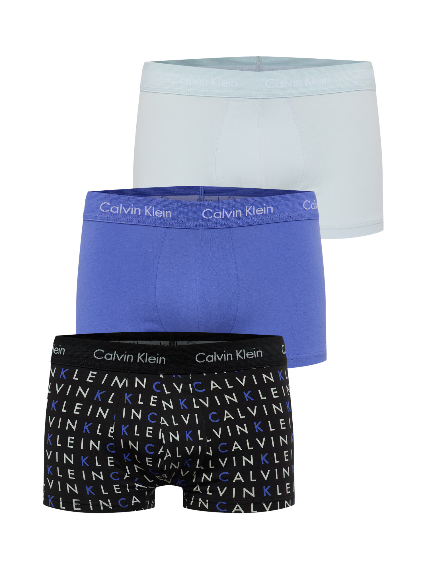 Calvin Klein Boxerky dymovo modrá / azúrová / čierna / biela - Pepit.sk