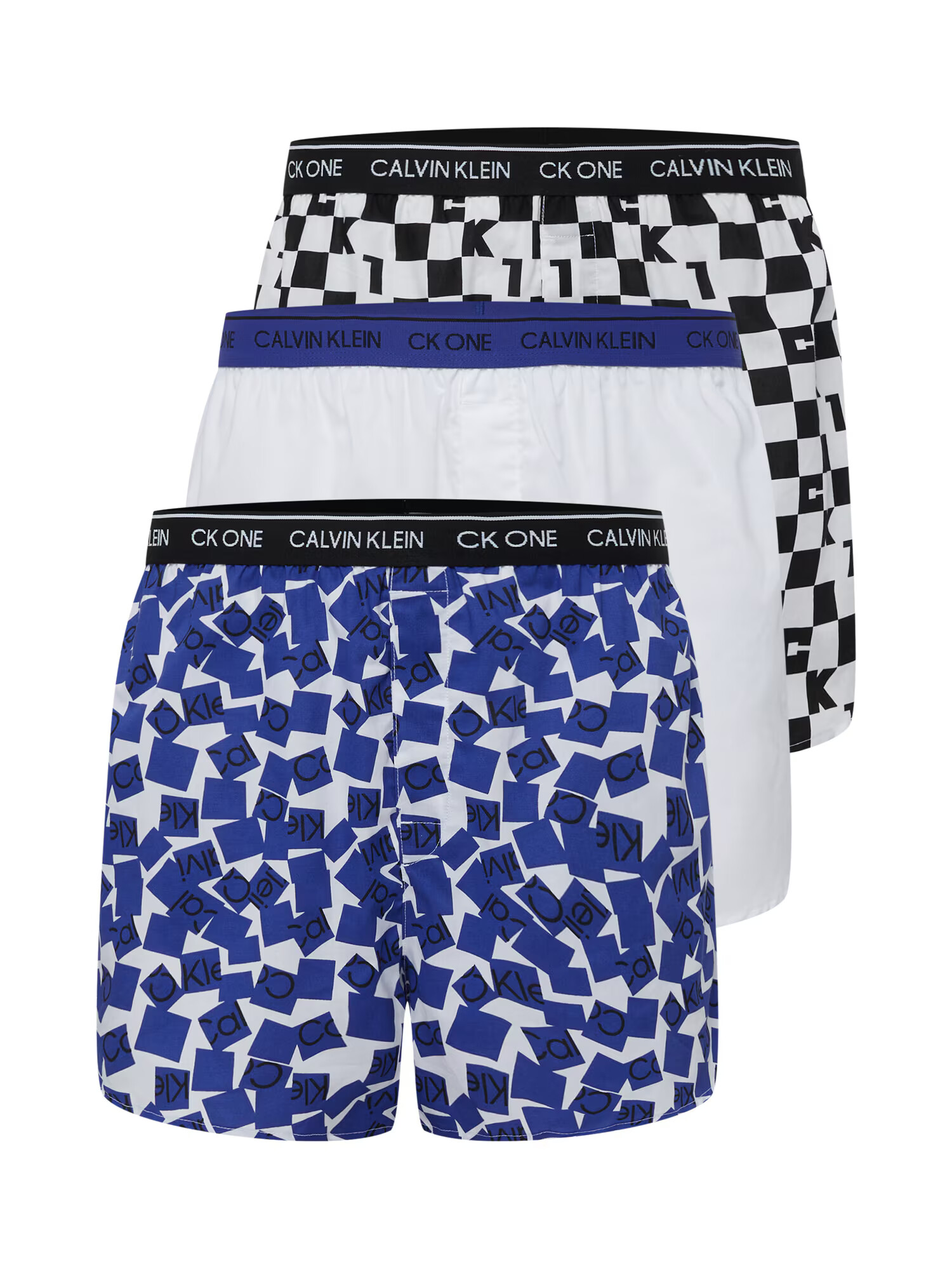 Calvin Klein Boxerky modrá / čierna / biela - Pepit.sk