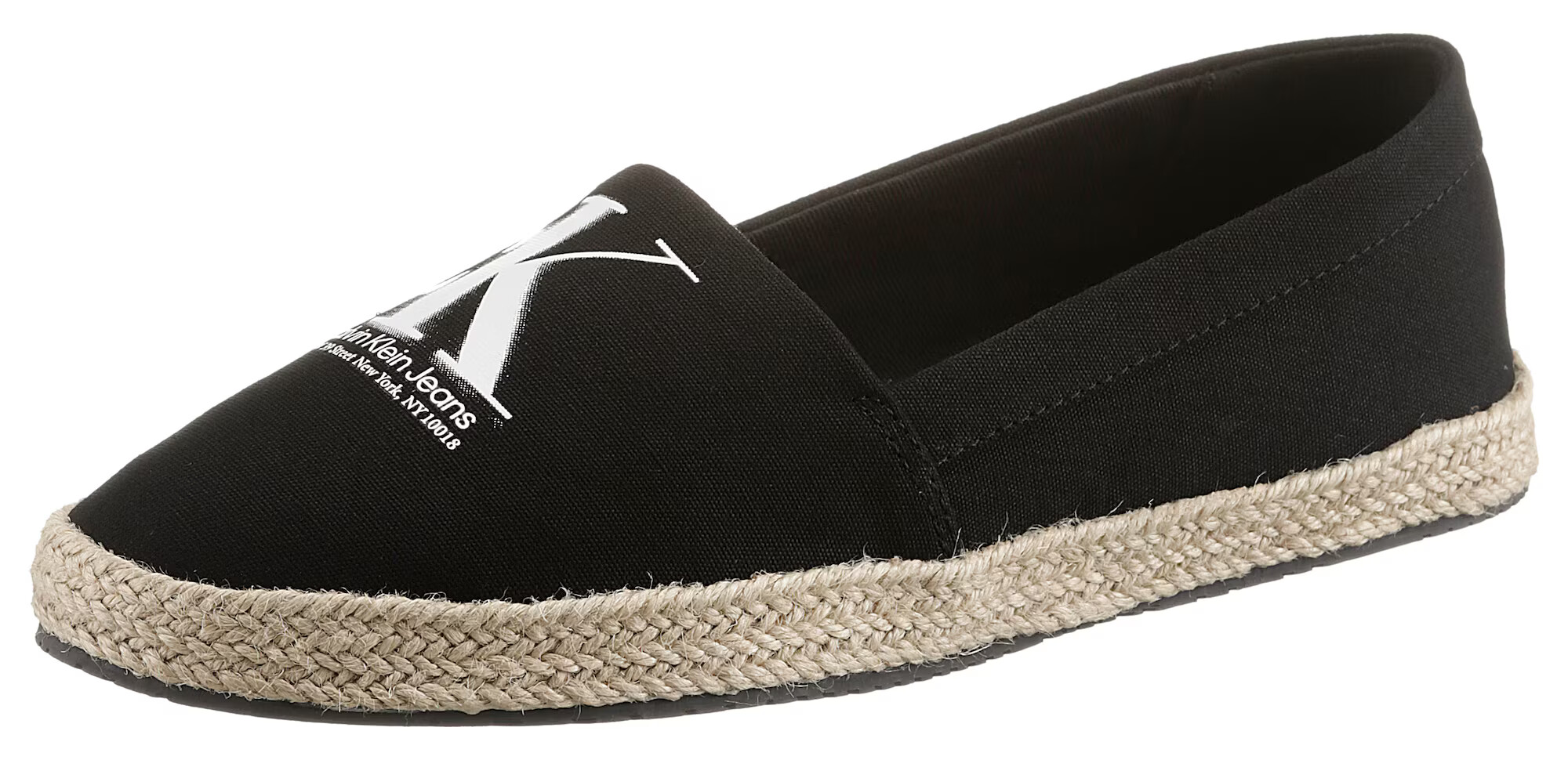 Calvin Klein Jeans Espadrilky čierna / biela - Pepit.sk