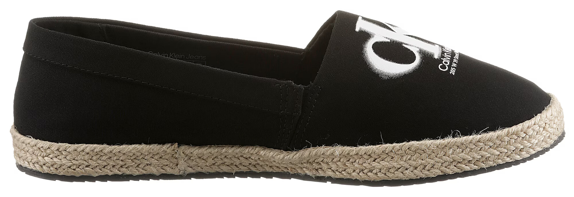 Calvin Klein Jeans Espadrilky čierna / biela - Pepit.sk