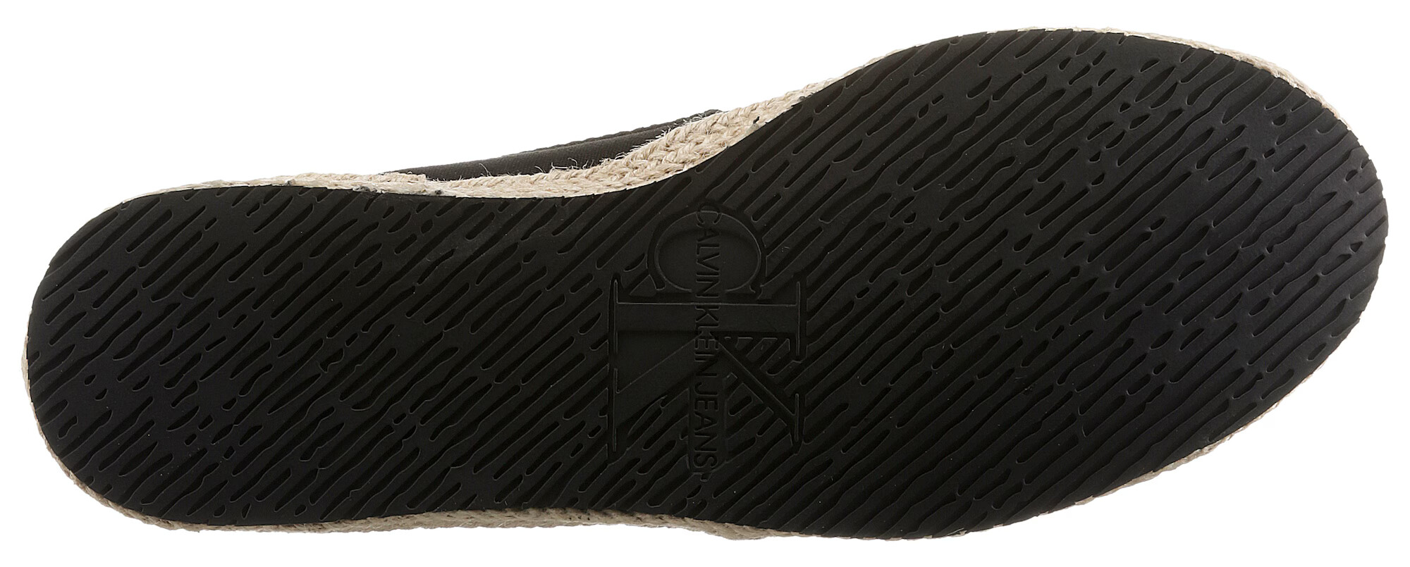 Calvin Klein Jeans Espadrilky čierna / biela - Pepit.sk