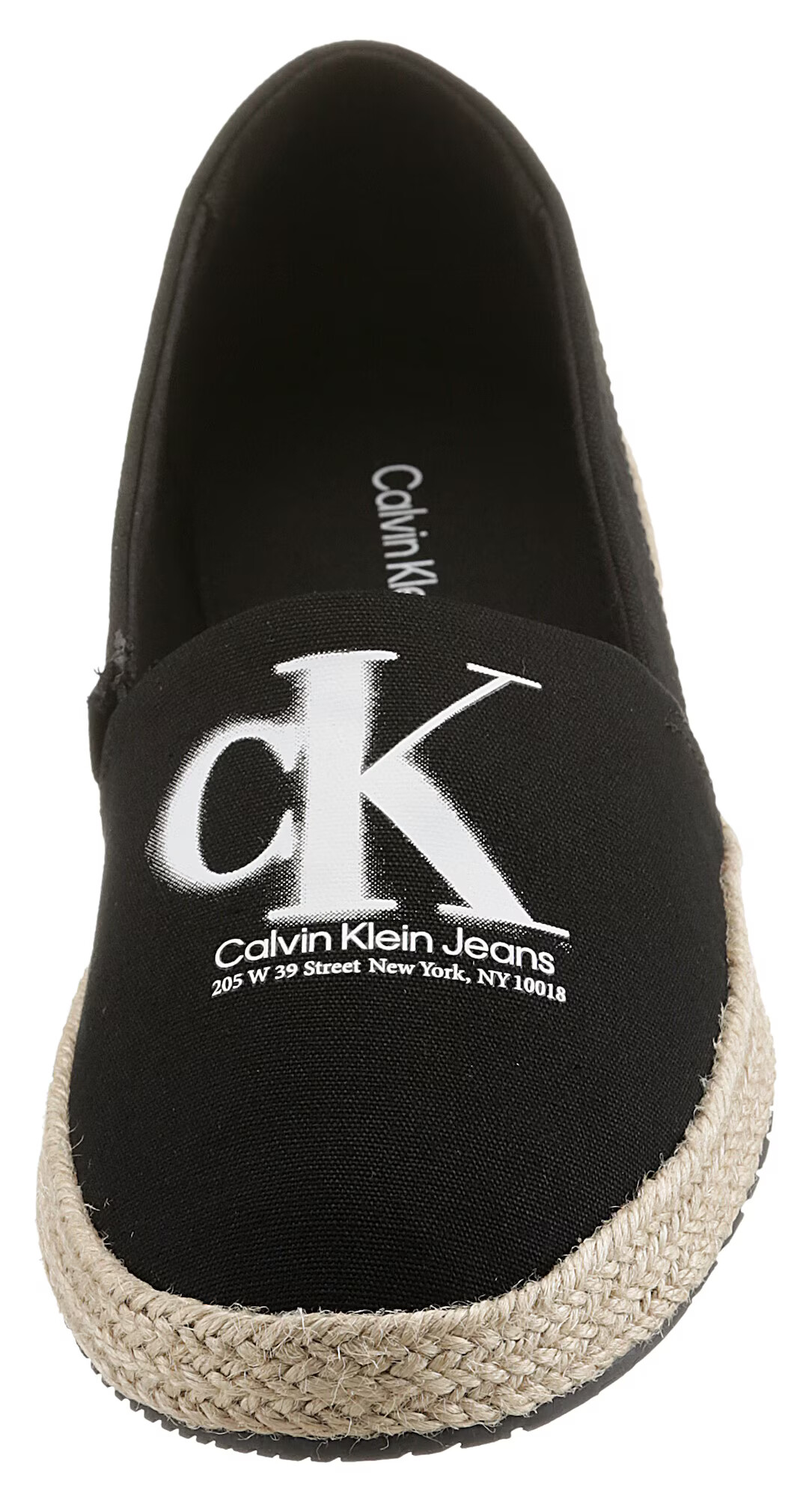 Calvin Klein Jeans Espadrilky čierna / biela - Pepit.sk