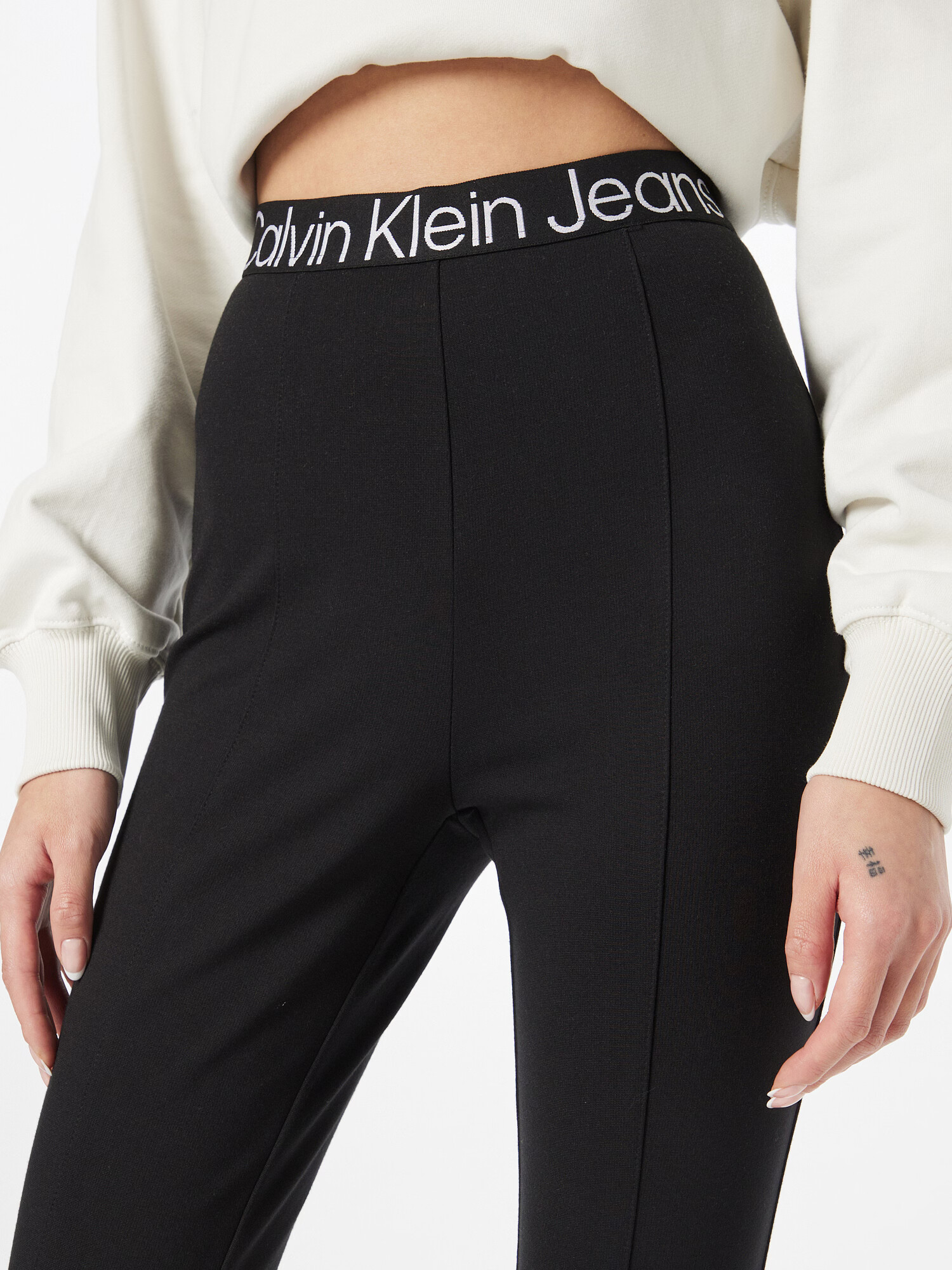 Calvin Klein Jeans Legíny čierna / biela - Pepit.sk