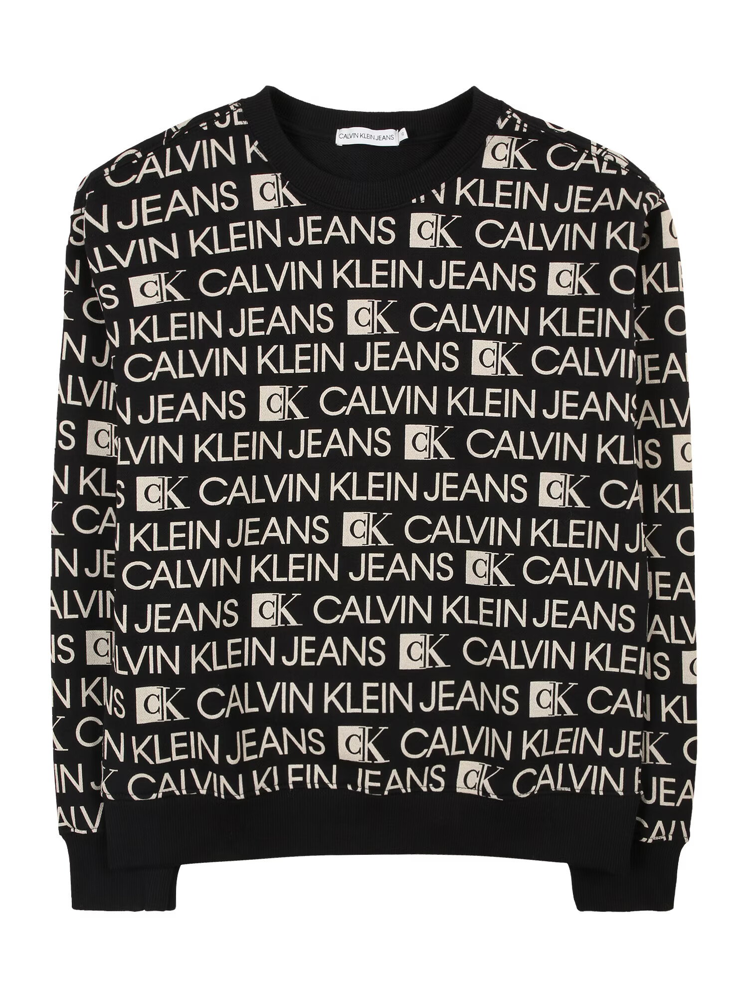 Calvin Klein Jeans Mikina čierna / biela - Pepit.sk