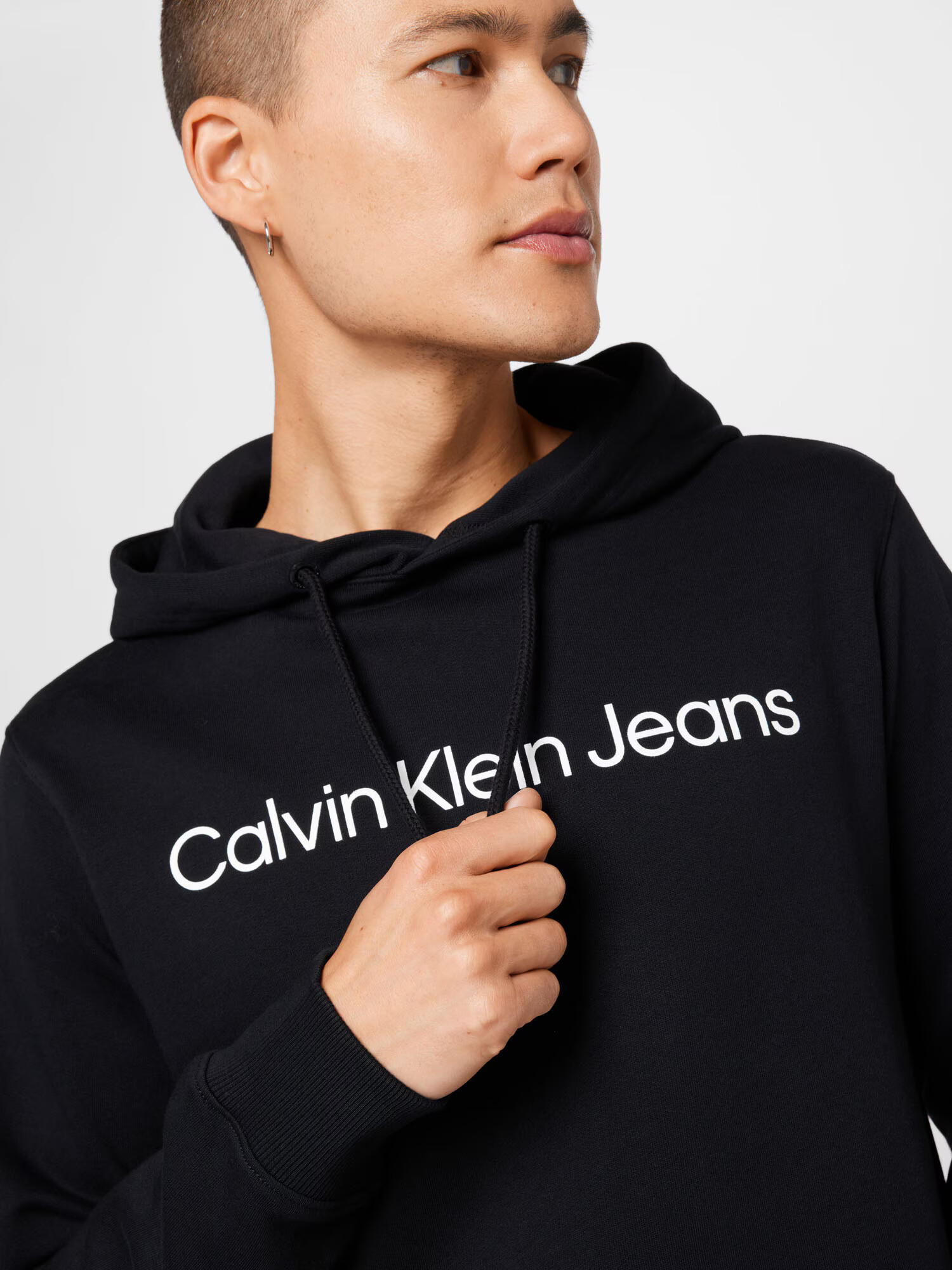 Calvin Klein Jeans Mikina čierna / biela - Pepit.sk