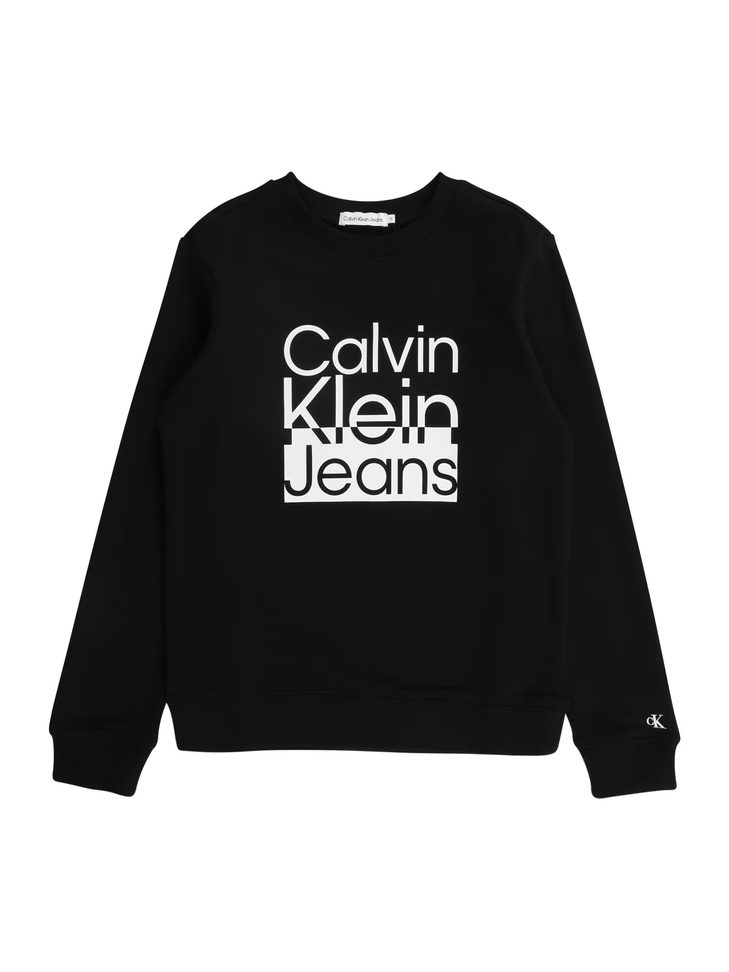 Calvin Klein Jeans Mikina čierna / biela - Pepit.sk