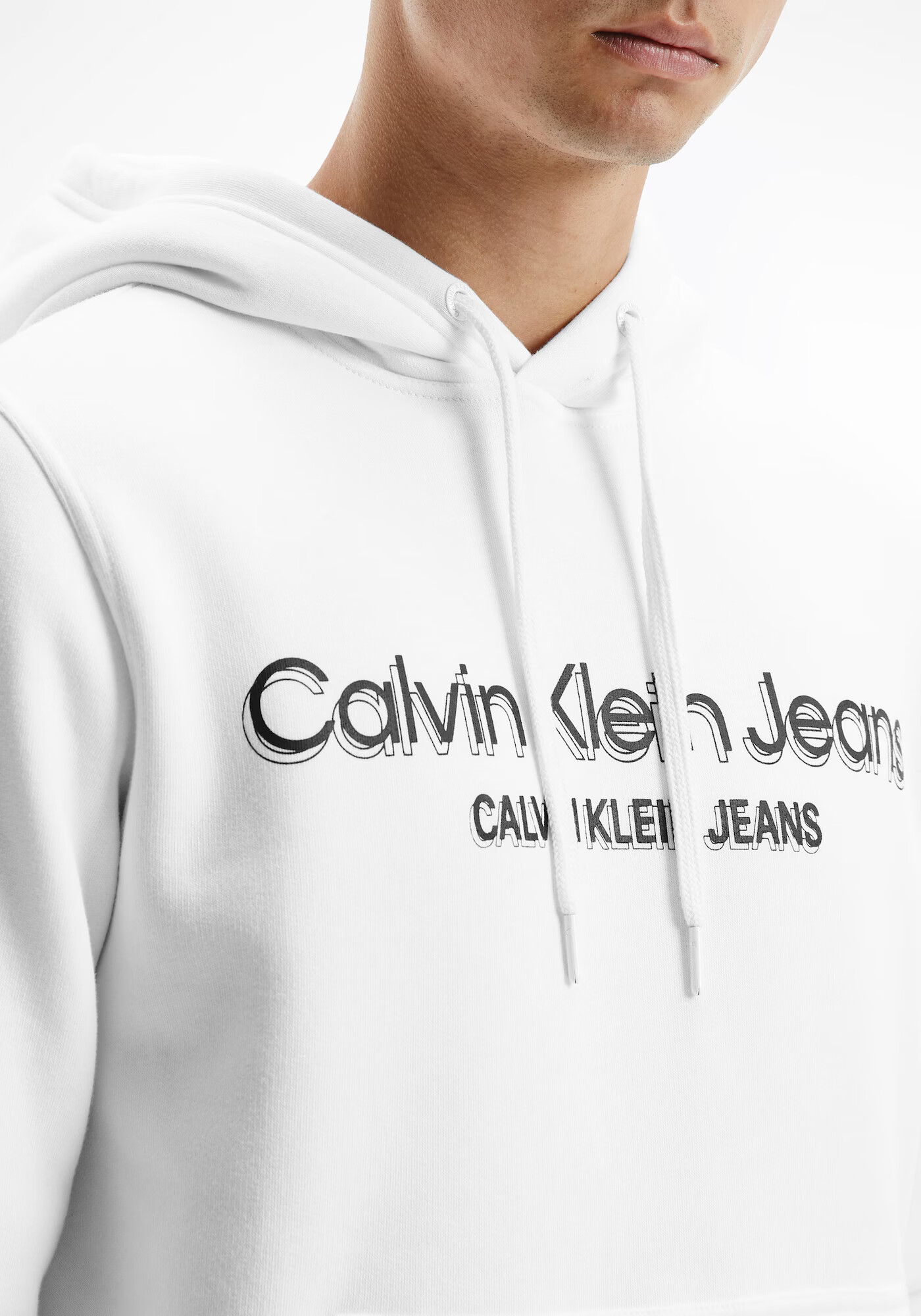 Calvin Klein Jeans Mikina čierna / biela - Pepit.sk