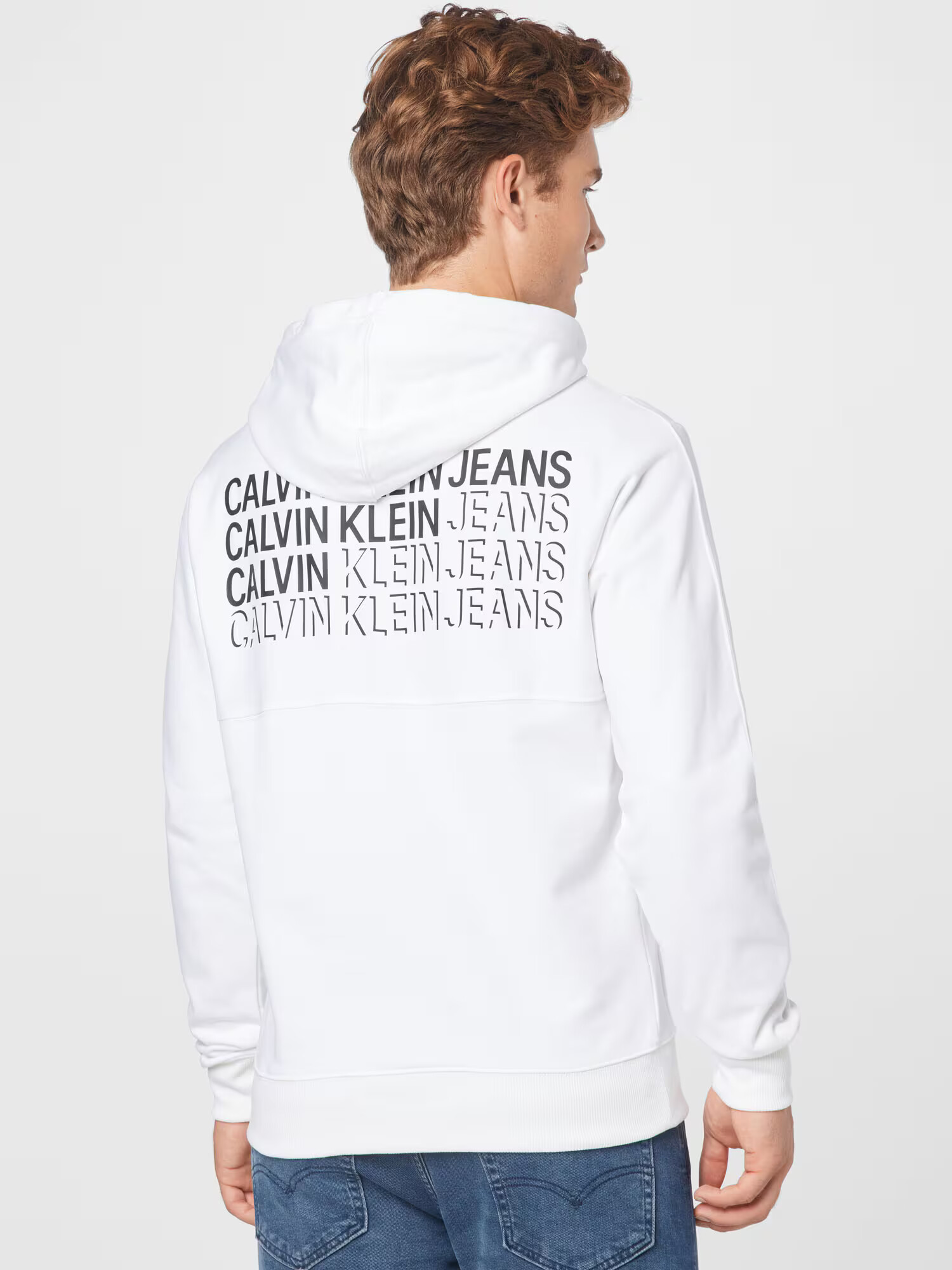 Calvin Klein Jeans Mikina čierna / šedobiela - Pepit.sk