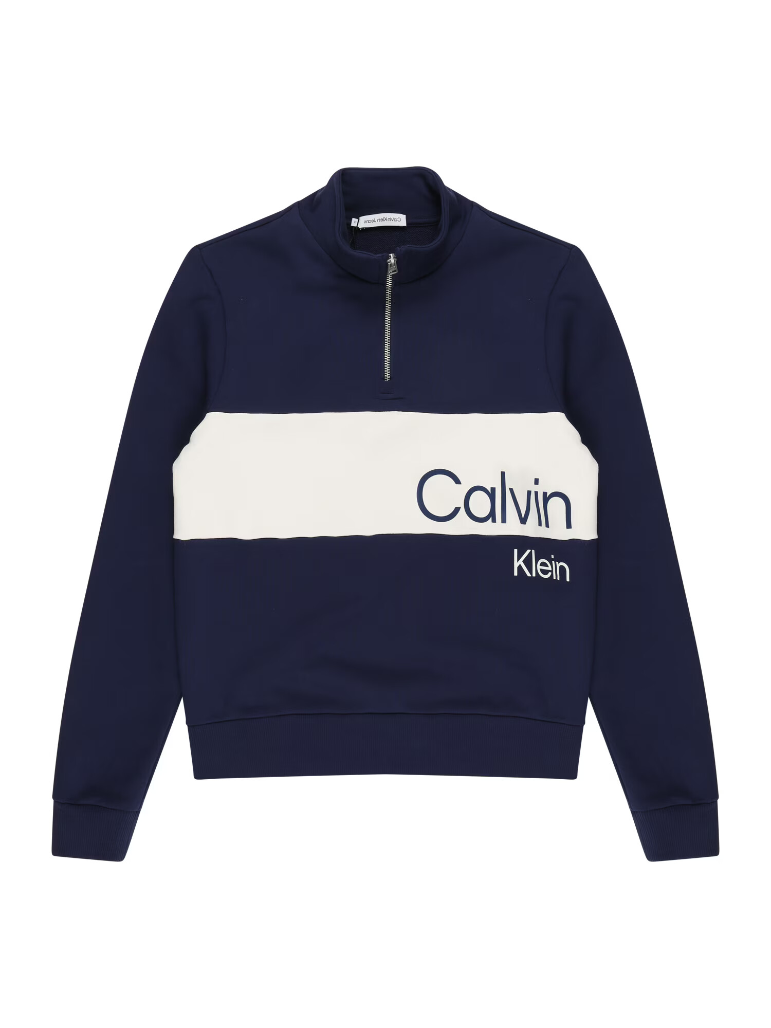 Calvin Klein Jeans Mikina krémová / tmavomodrá - Pepit.sk