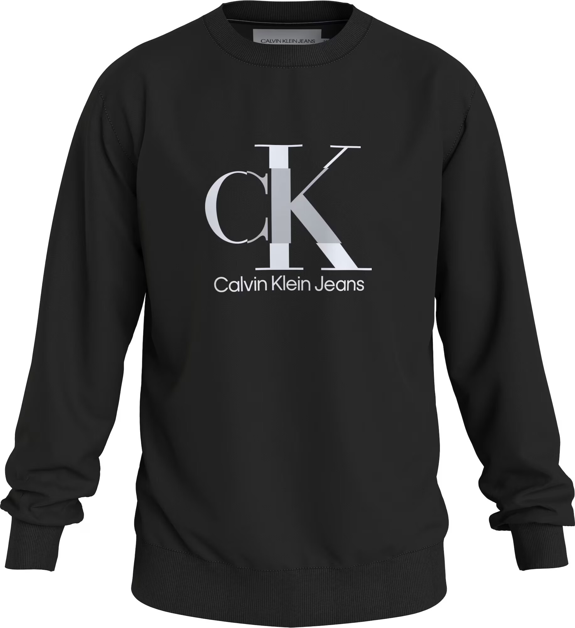 Calvin Klein Jeans Mikina sivá / čierna / biela - Pepit.sk