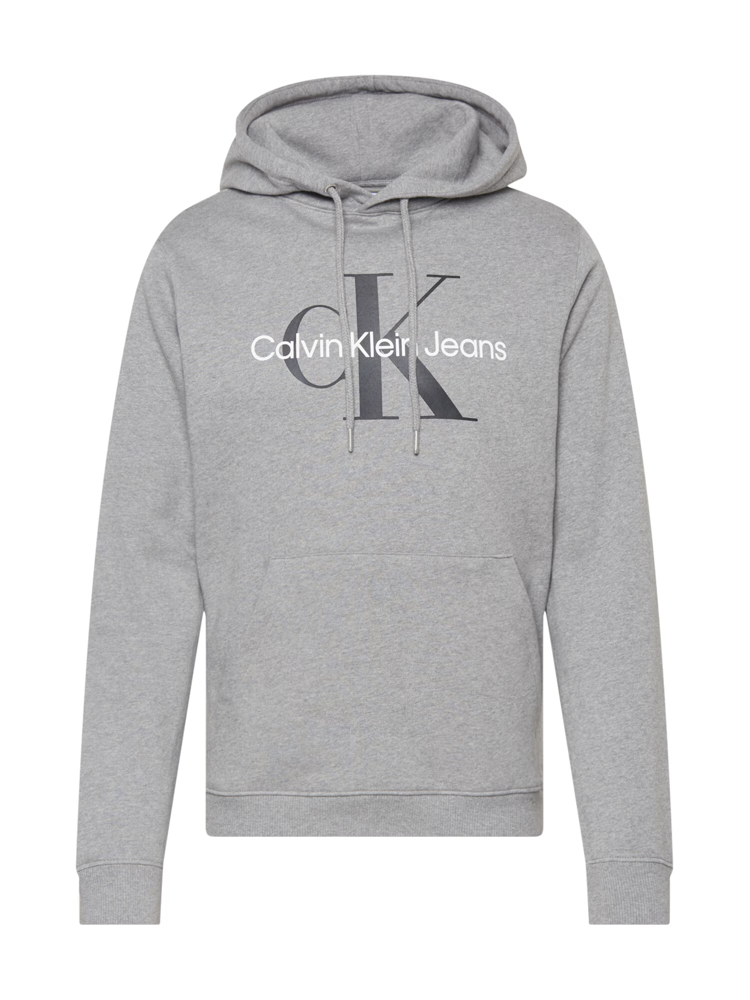 Calvin Klein Jeans Mikina sivá melírovaná / čierna / biela - Pepit.sk