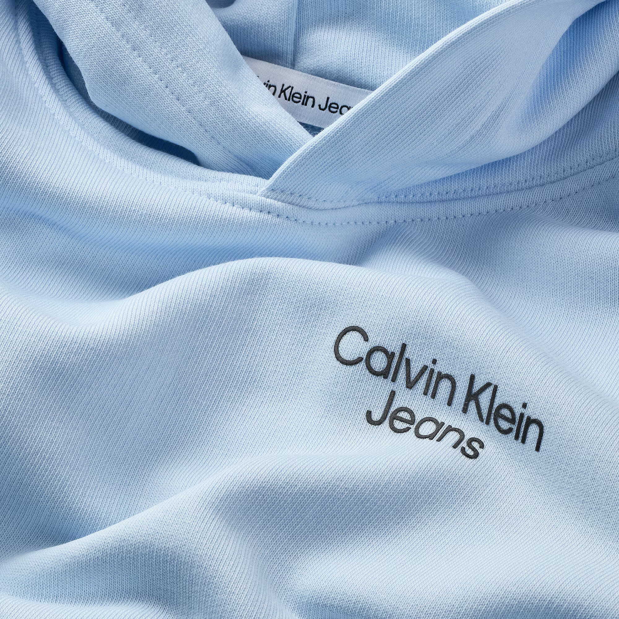 Calvin Klein Jeans Mikina svetlomodrá / čierna - Pepit.sk