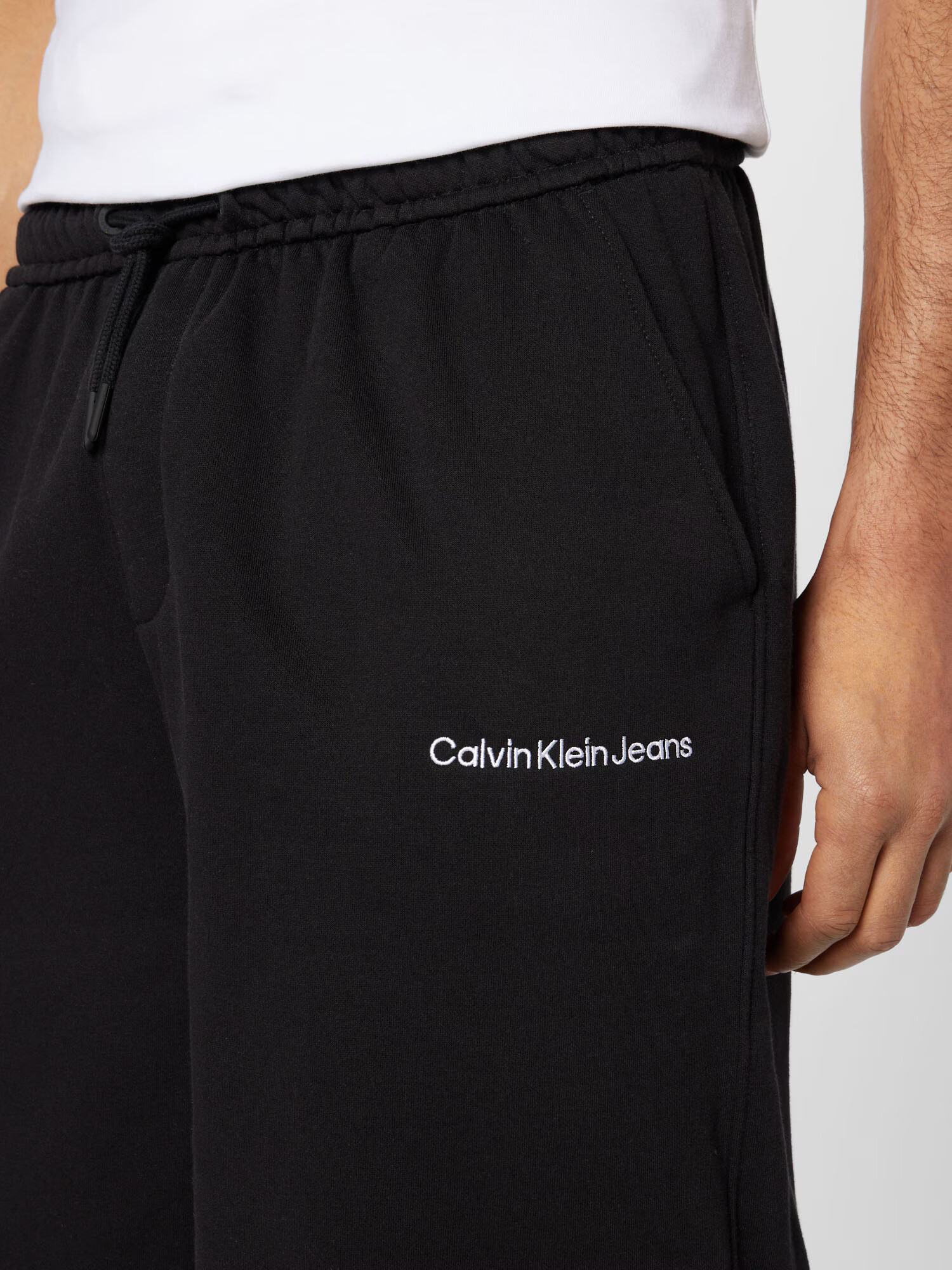 Calvin Klein Jeans Nohavice čierna / biela - Pepit.sk