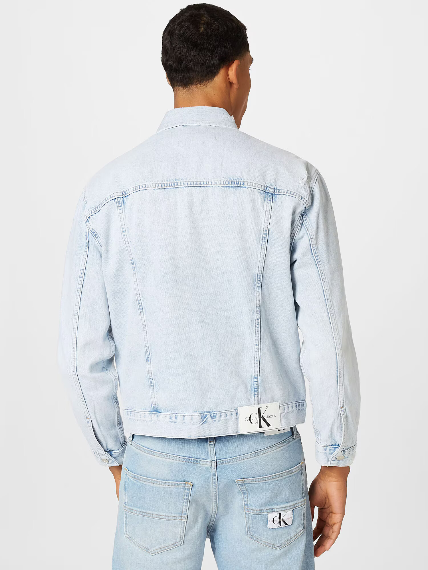 Calvin Klein Jeans Prechodná bunda azúrová - Pepit.sk