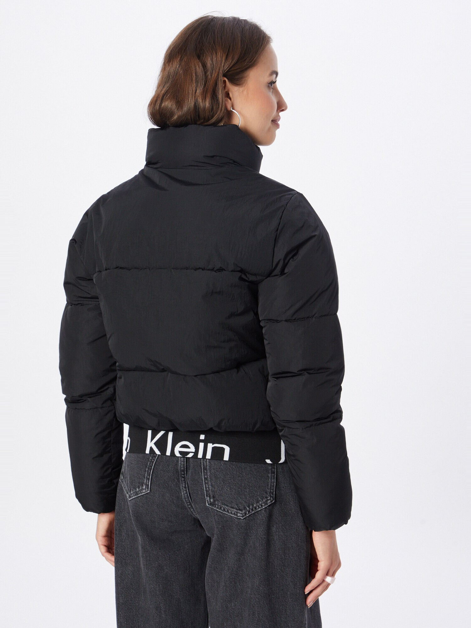 Calvin Klein Jeans Prechodná bunda čierna / biela - Pepit.sk