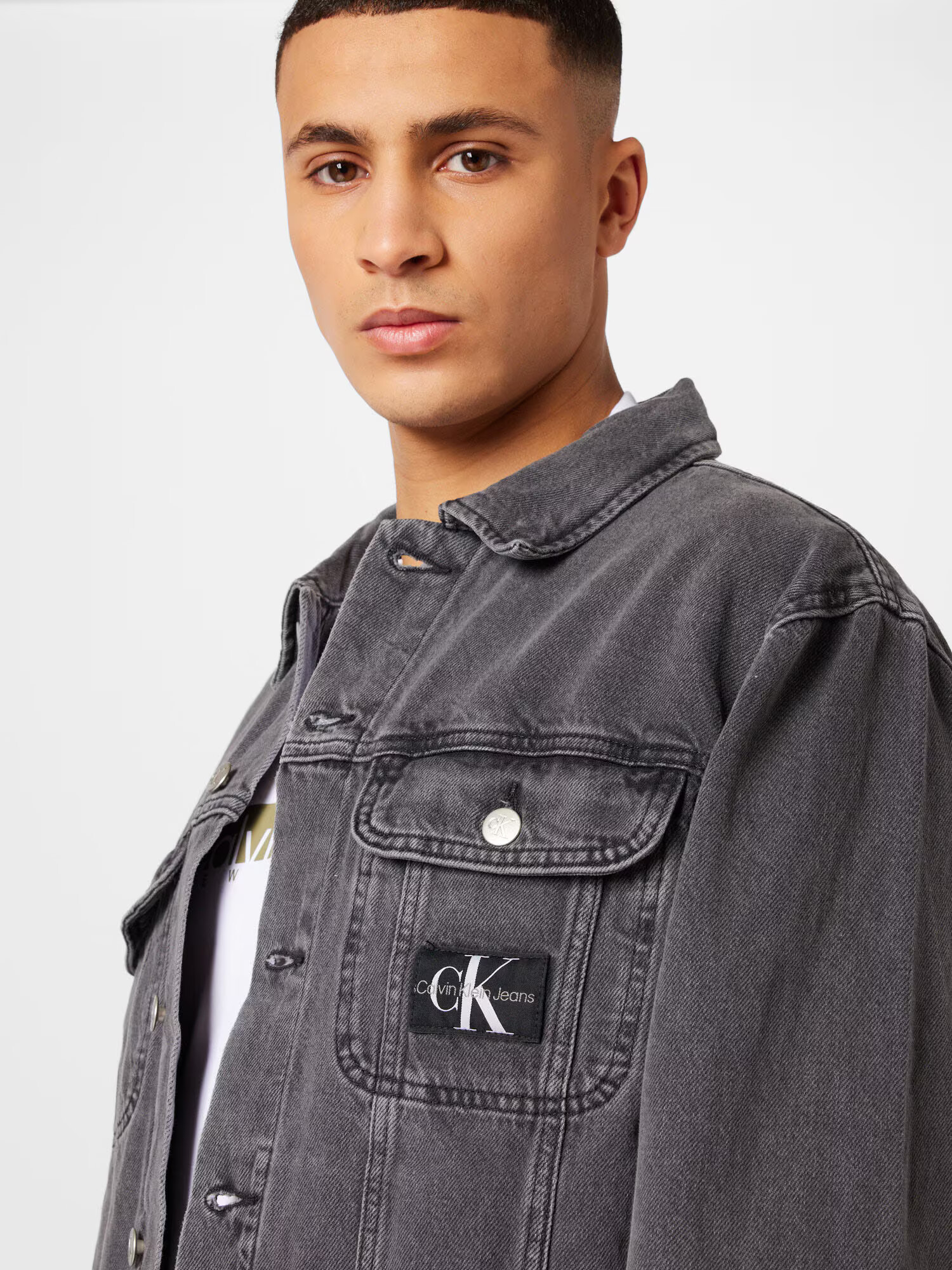 Calvin Klein Jeans Prechodná bunda čierny denim - Pepit.sk