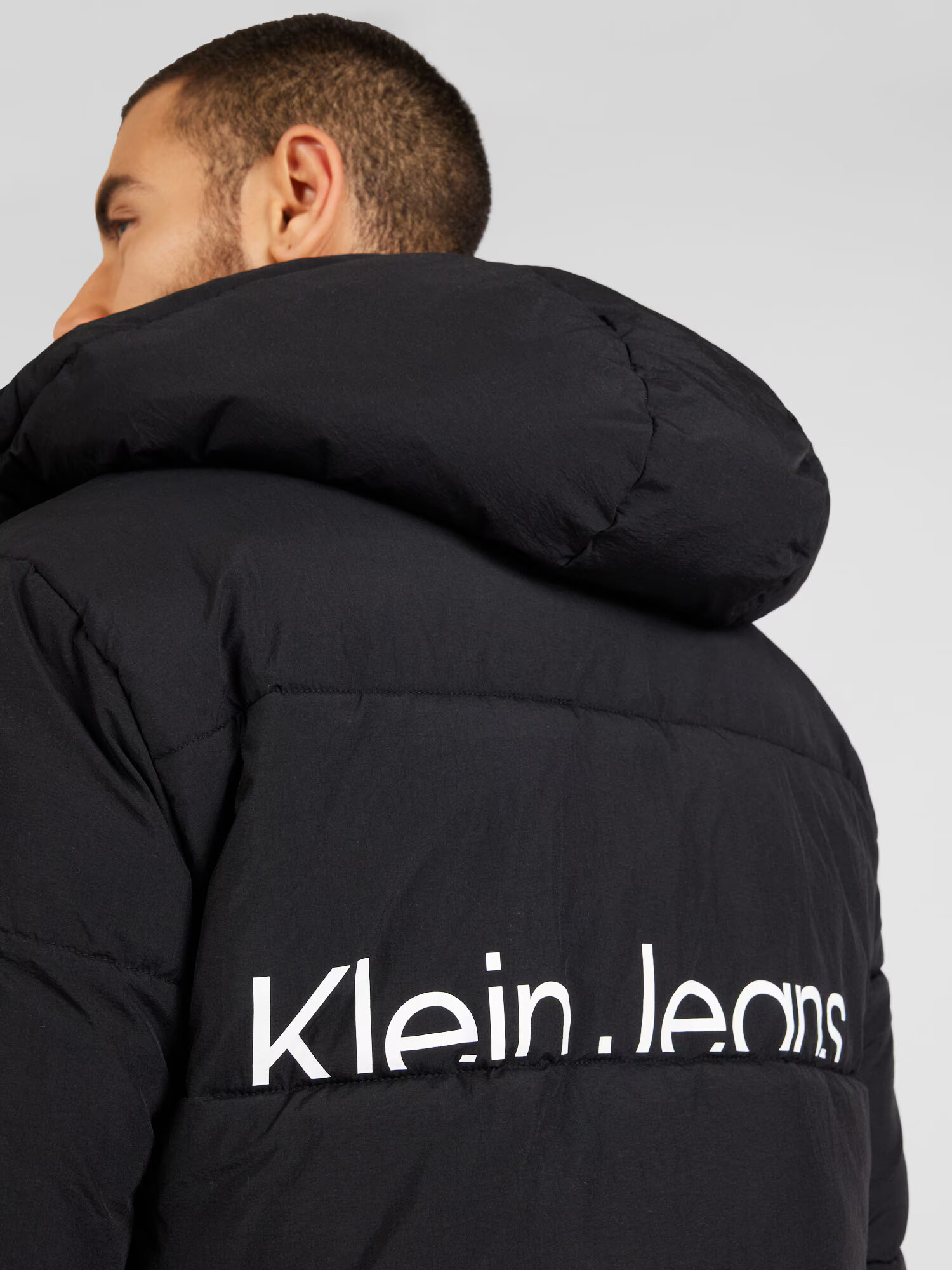 Calvin Klein Jeans Prechodná bunda 'Essential' čierna / biela - Pepit.sk