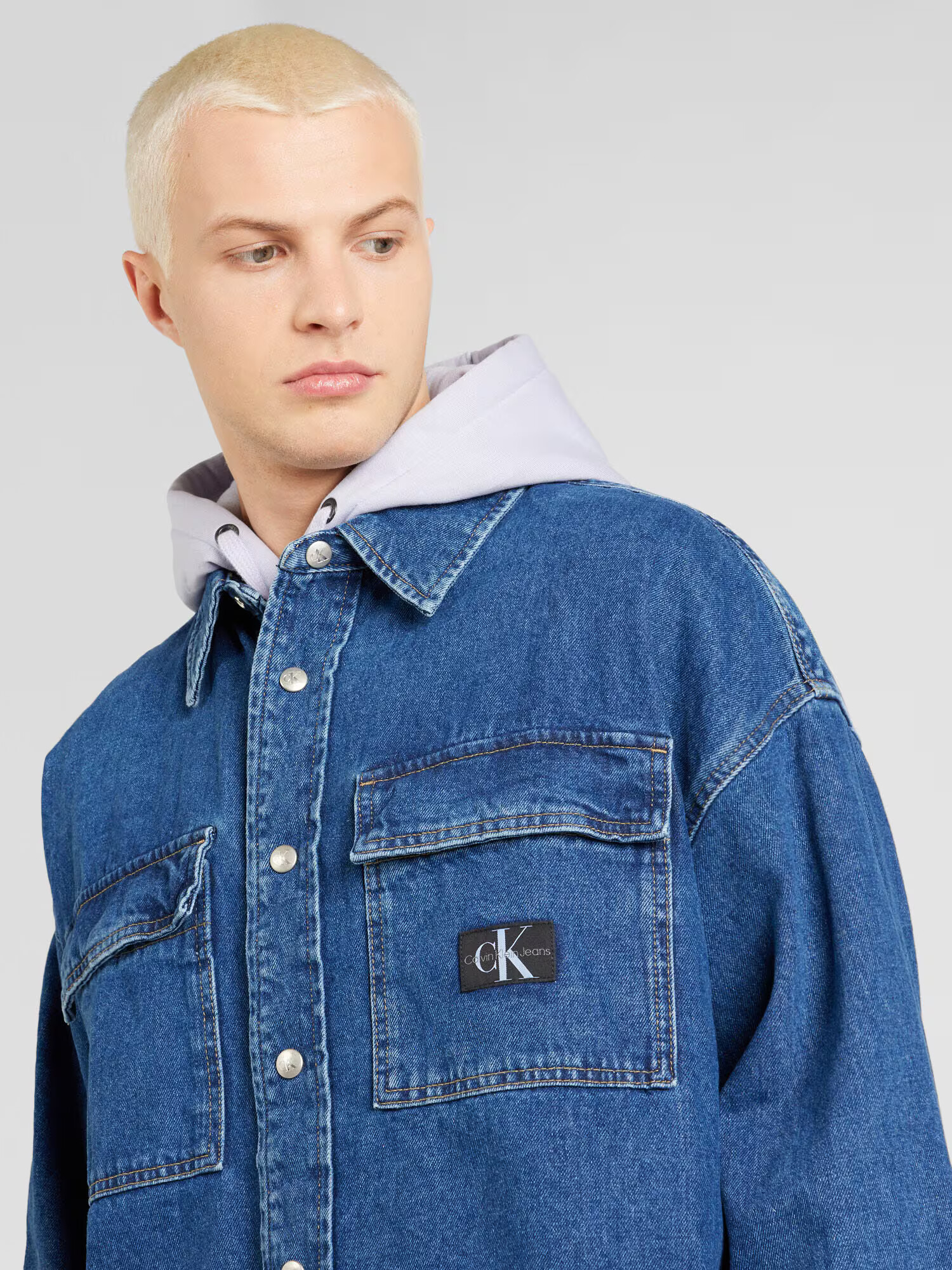 Calvin Klein Jeans Prechodná bunda modrá - Pepit.sk