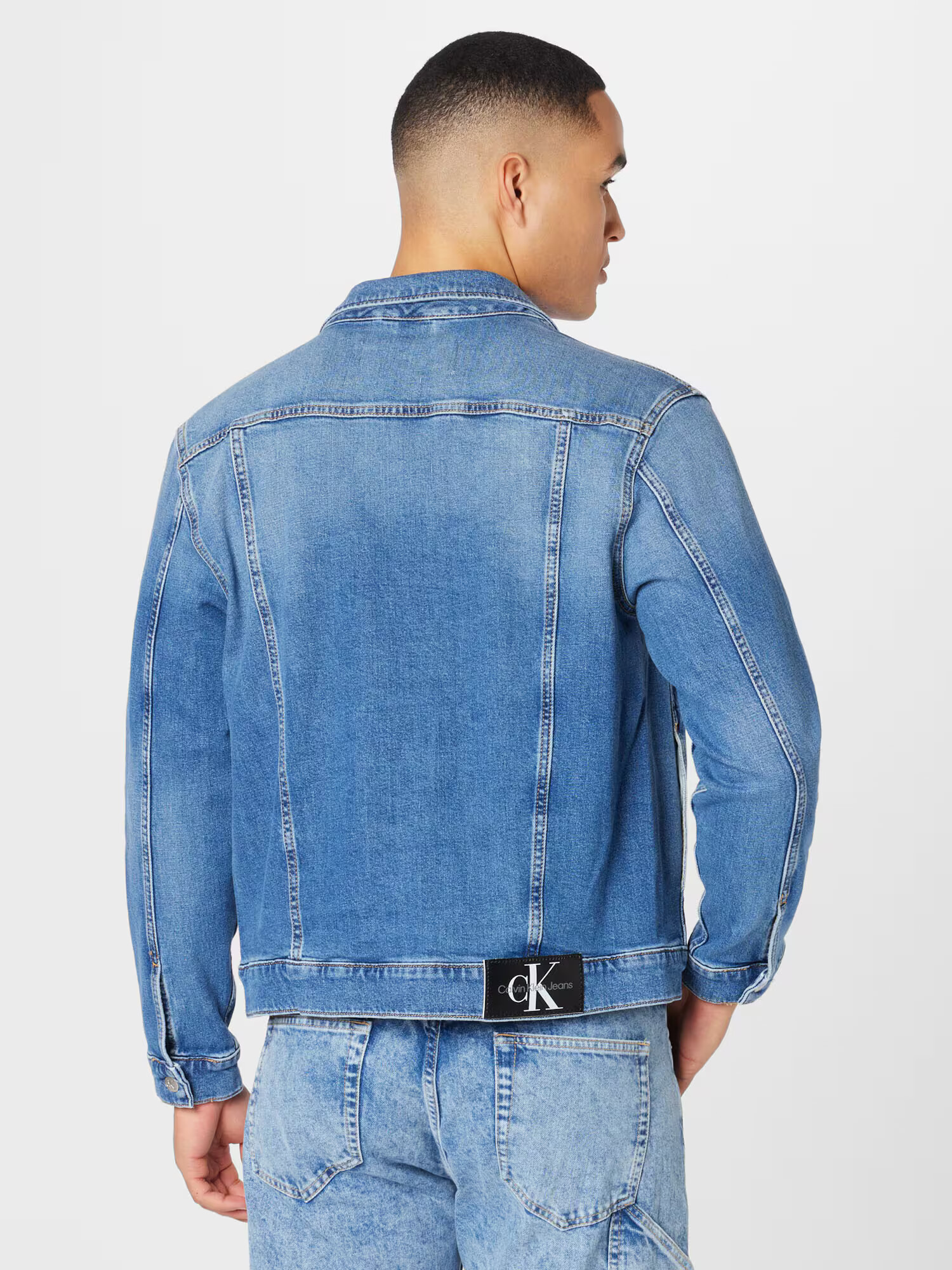 Calvin Klein Jeans Prechodná bunda modrá denim - Pepit.sk