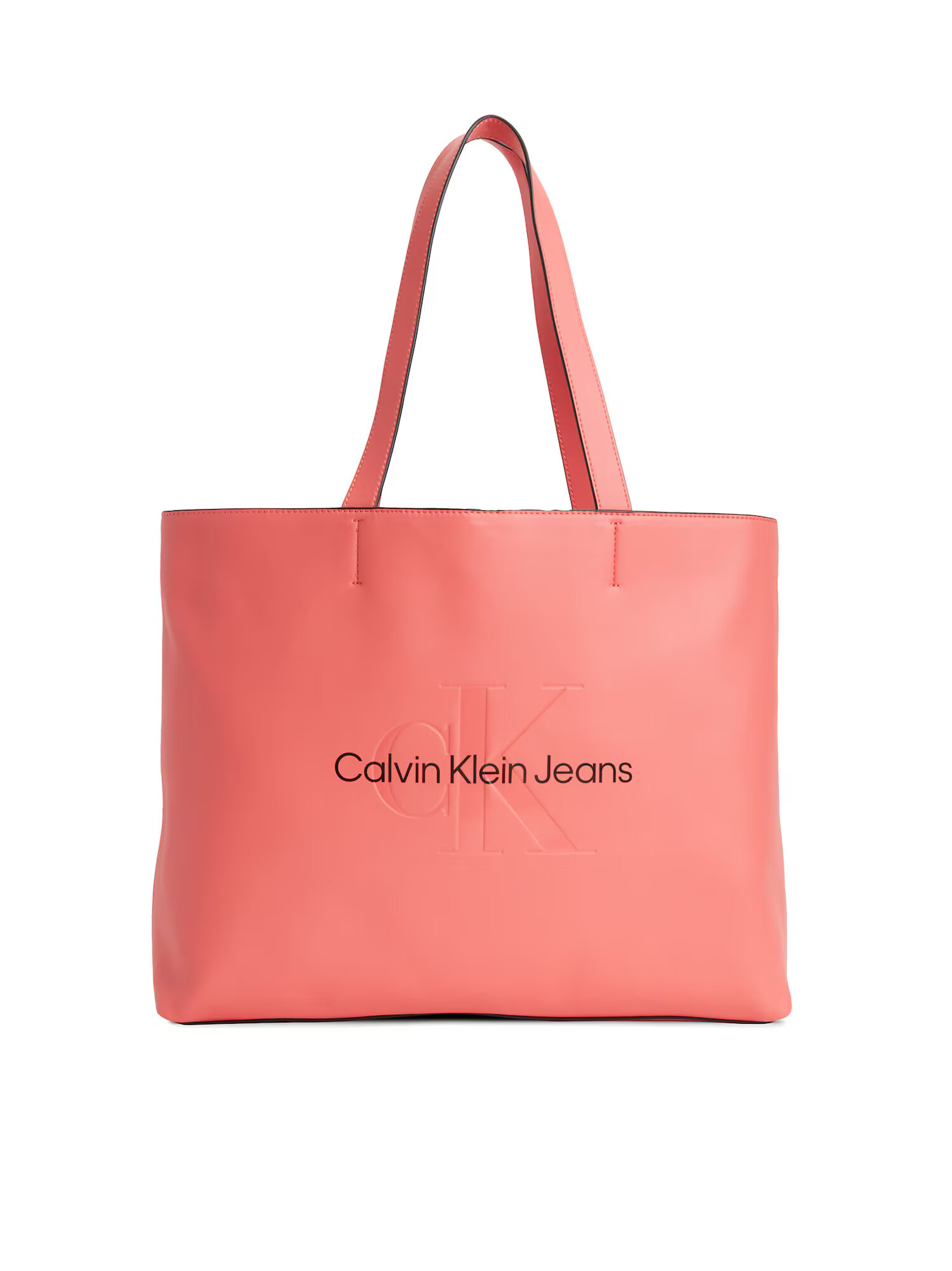 Calvin Klein Jeans Shopper pastelovo červená / čierna - Pepit.sk