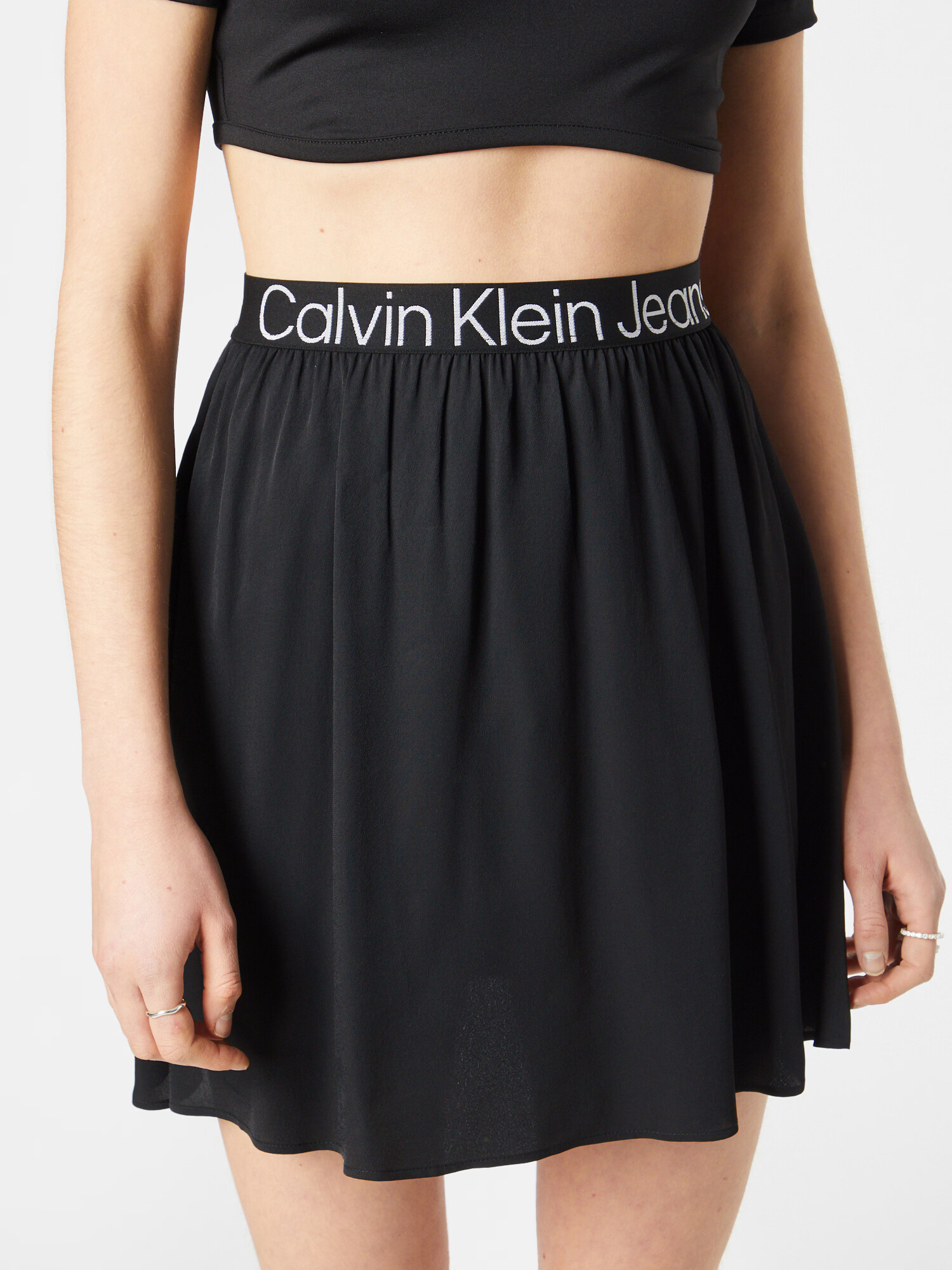 Calvin Klein Jeans Sukňa čierna / biela - Pepit.sk