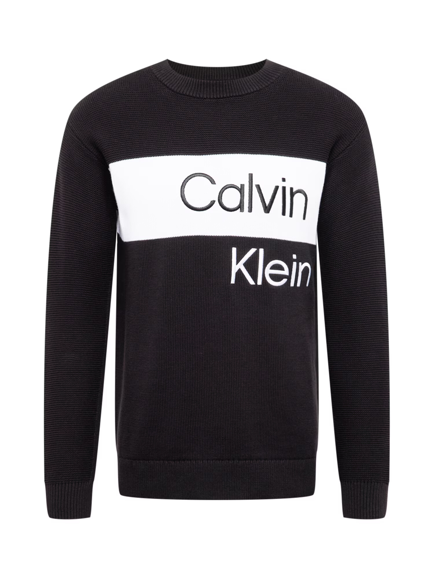 Calvin Klein Jeans Sveter čierna / biela - Pepit.sk