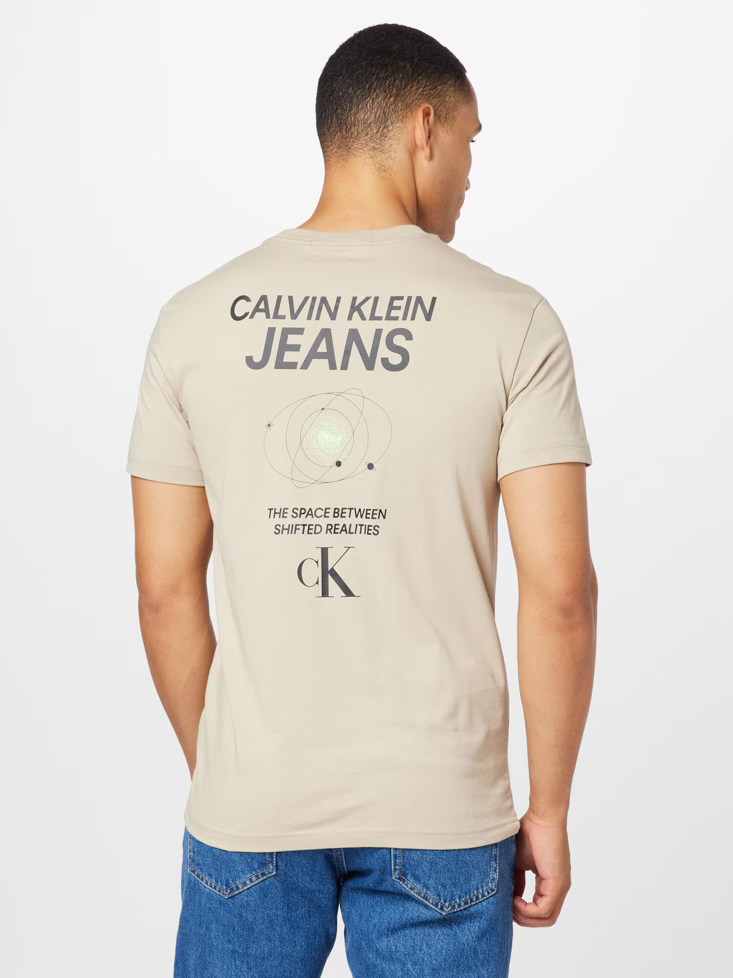 Calvin Klein Jeans Tričko béžová / čierna - Pepit.sk