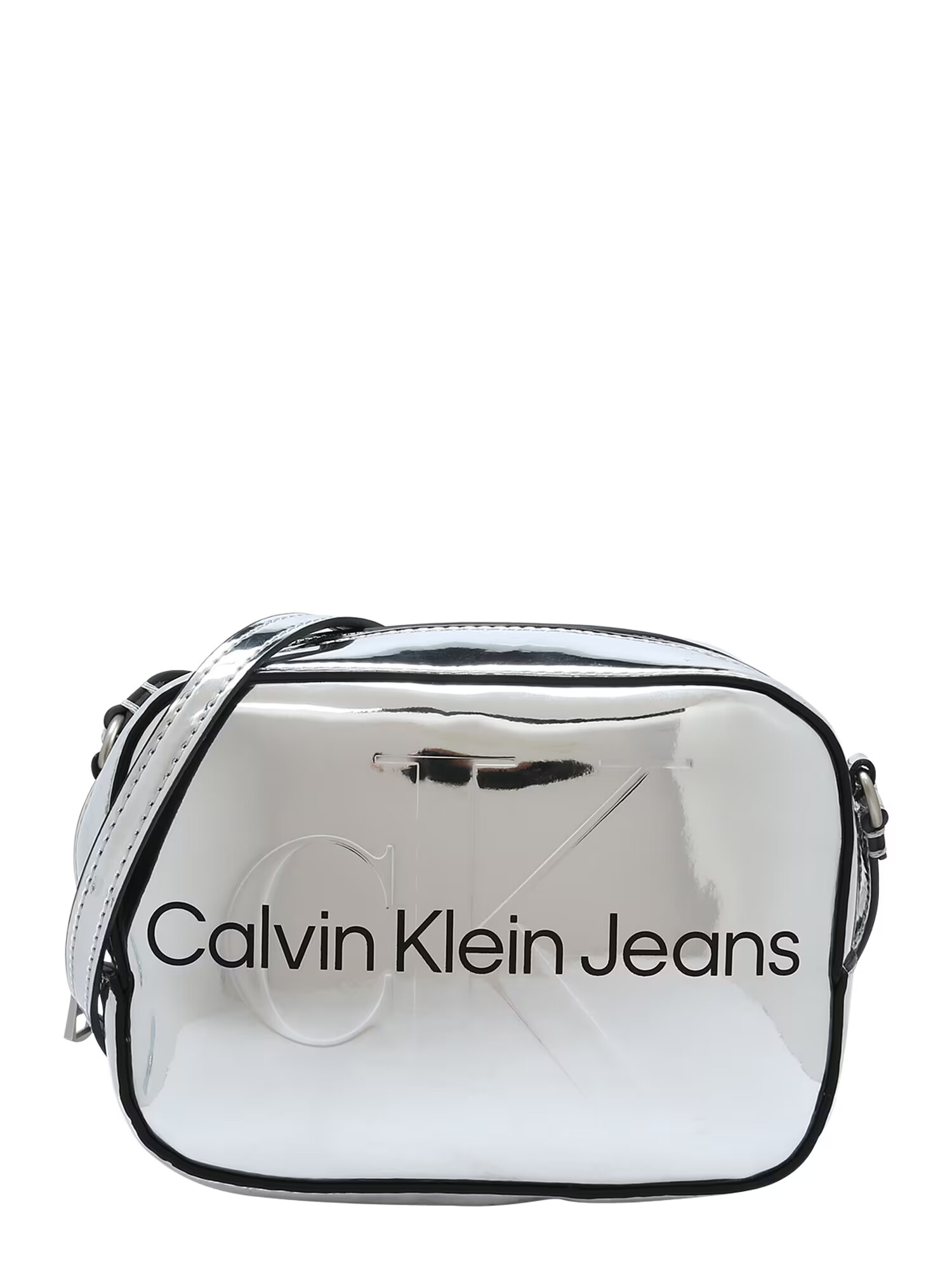 Calvin Klein Jeans Taška cez rameno striebornosivá / čierna - Pepit.sk