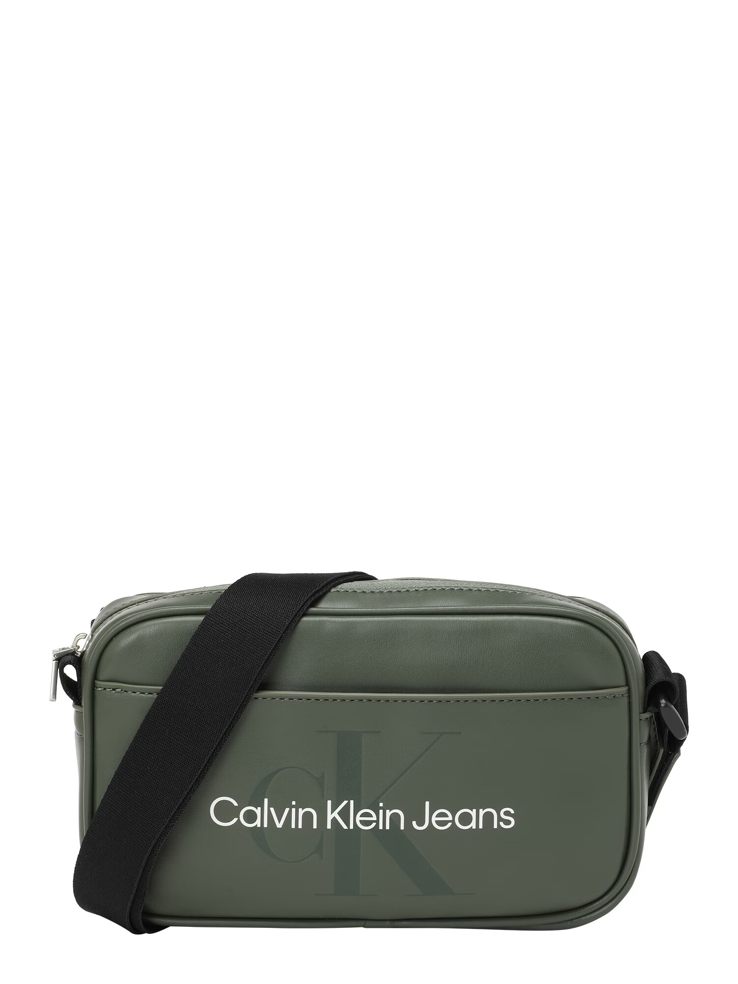 Calvin Klein Jeans Taška cez rameno tmavozelená / čierna / biela - Pepit.sk