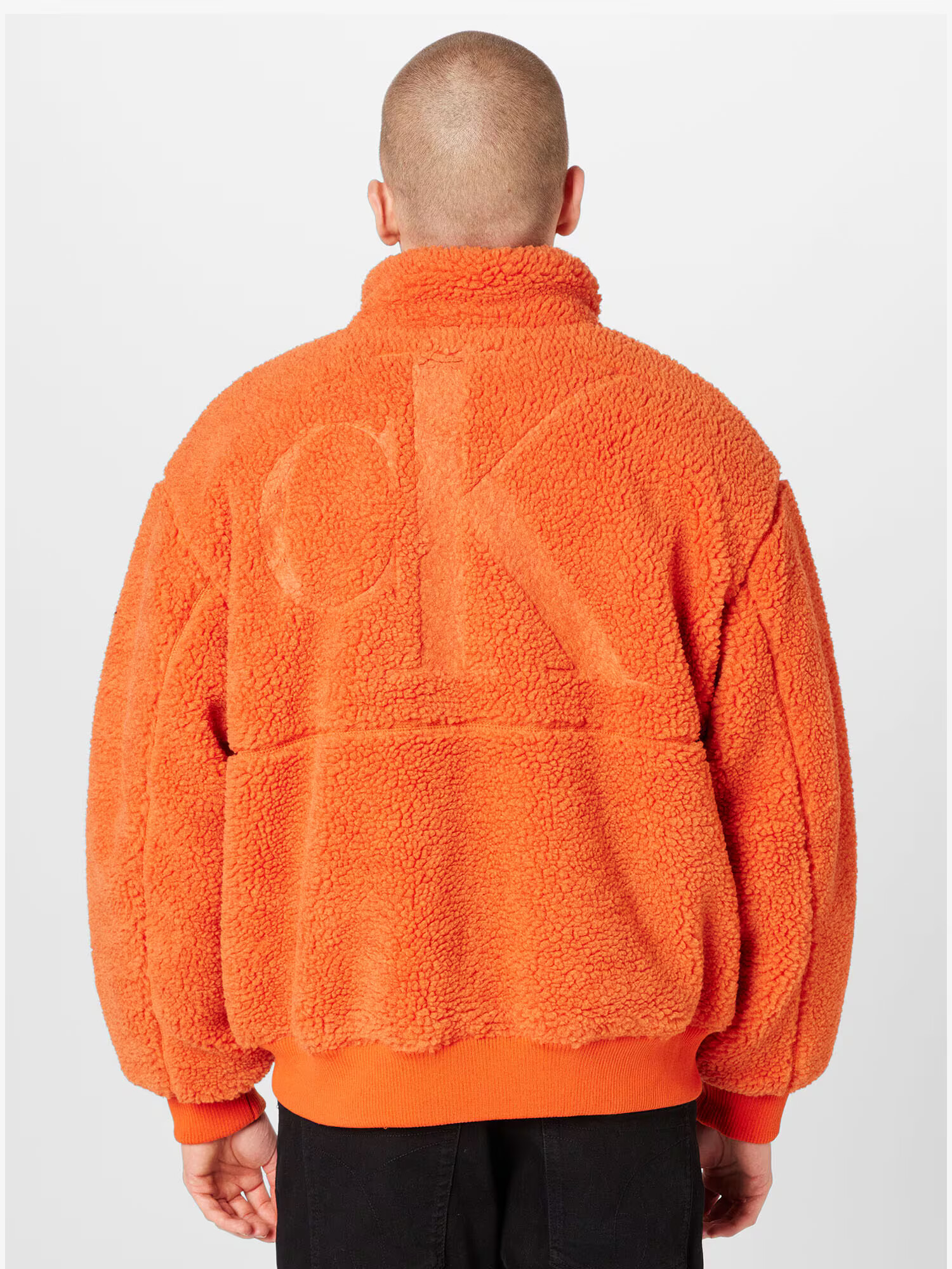 Calvin Klein Jeans Tepláková bunda oranžová / čierna - Pepit.sk