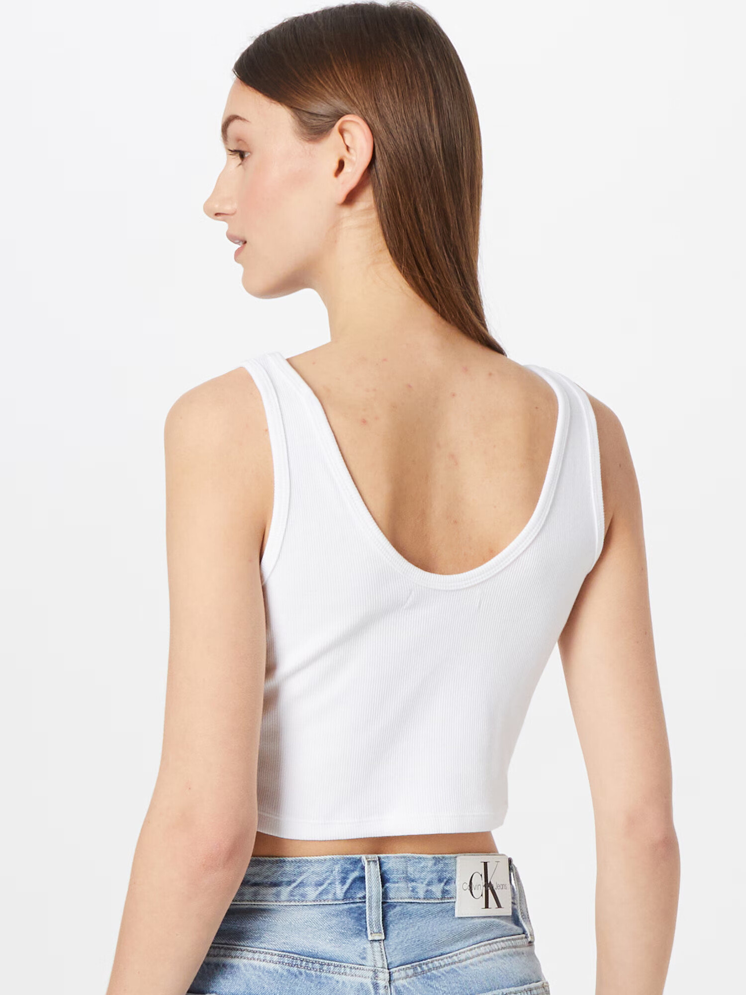 Calvin Klein Jeans Top čierna / šedobiela - Pepit.sk