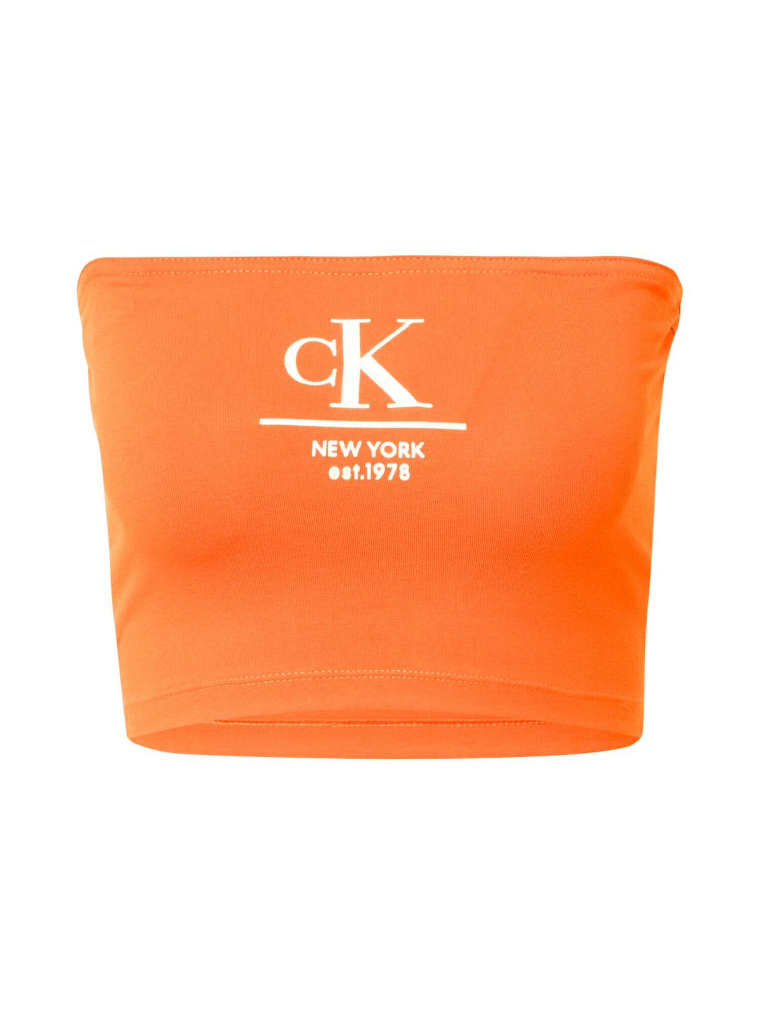 Calvin Klein Jeans Top oranžová / biela - Pepit.sk